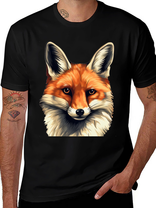 Fox Head Graphic T-Shirt - Soft Cotton Blend Tee