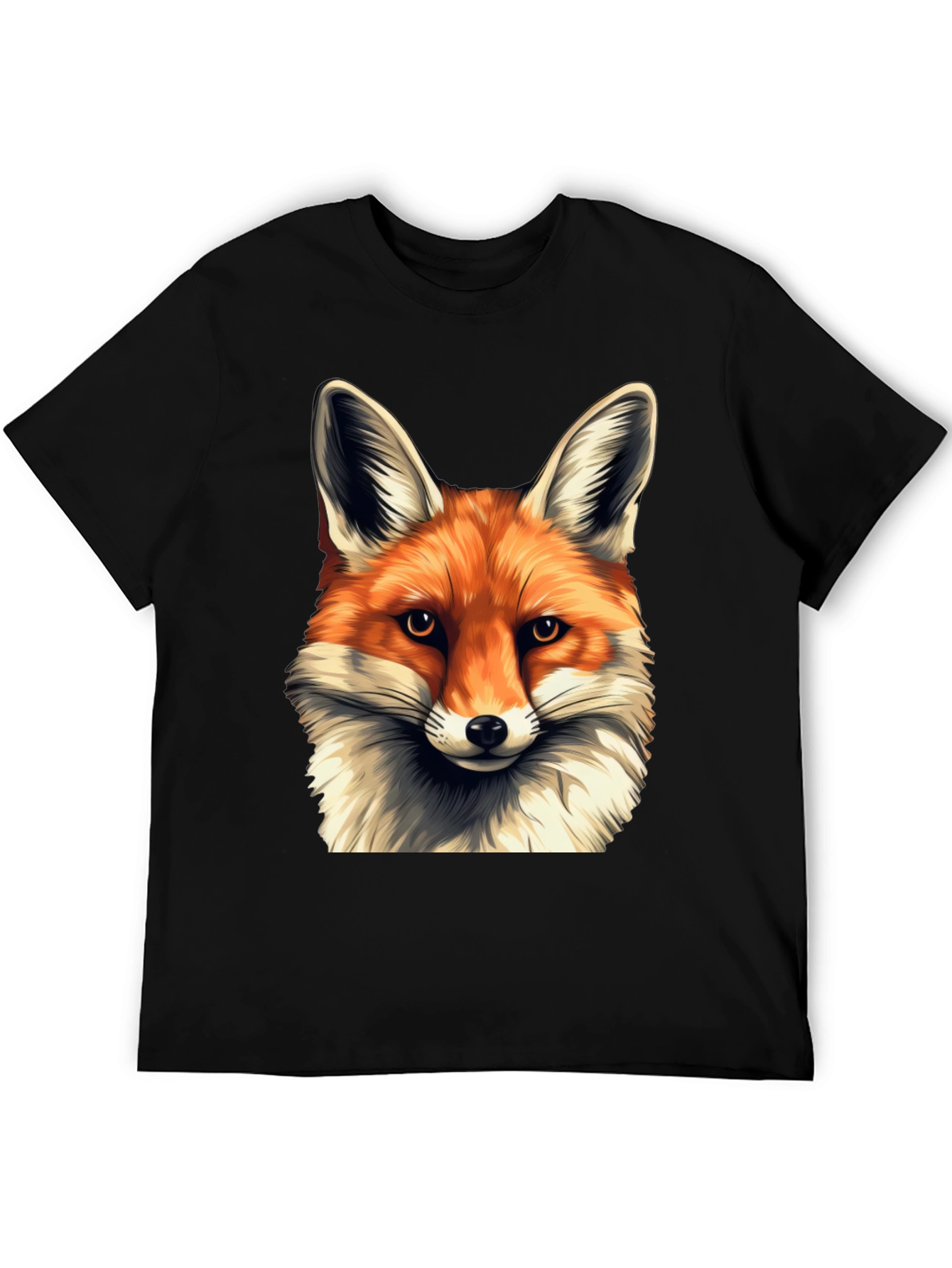 Fox Head Graphic T-Shirt - Soft Cotton Blend Tee