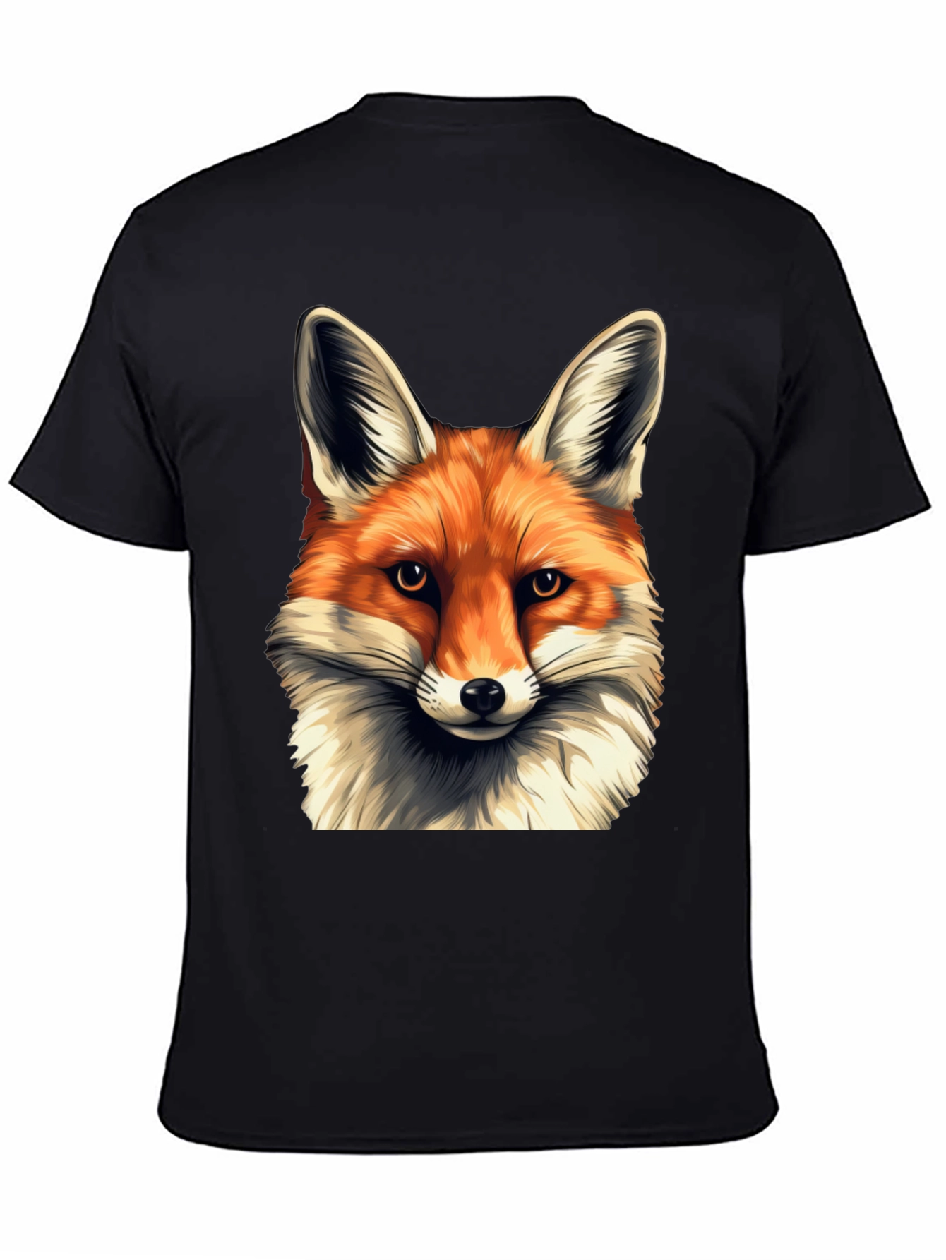 Fox Head Graphic T-Shirt - Soft Cotton Blend Tee