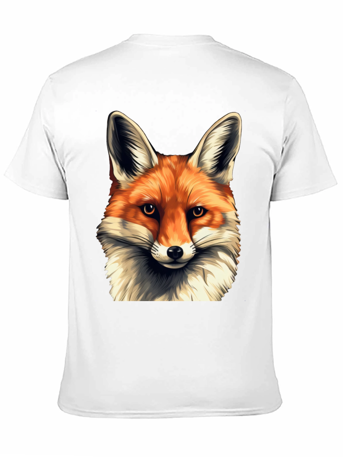 Fox Head Graphic T-Shirt - Soft Cotton Blend Tee