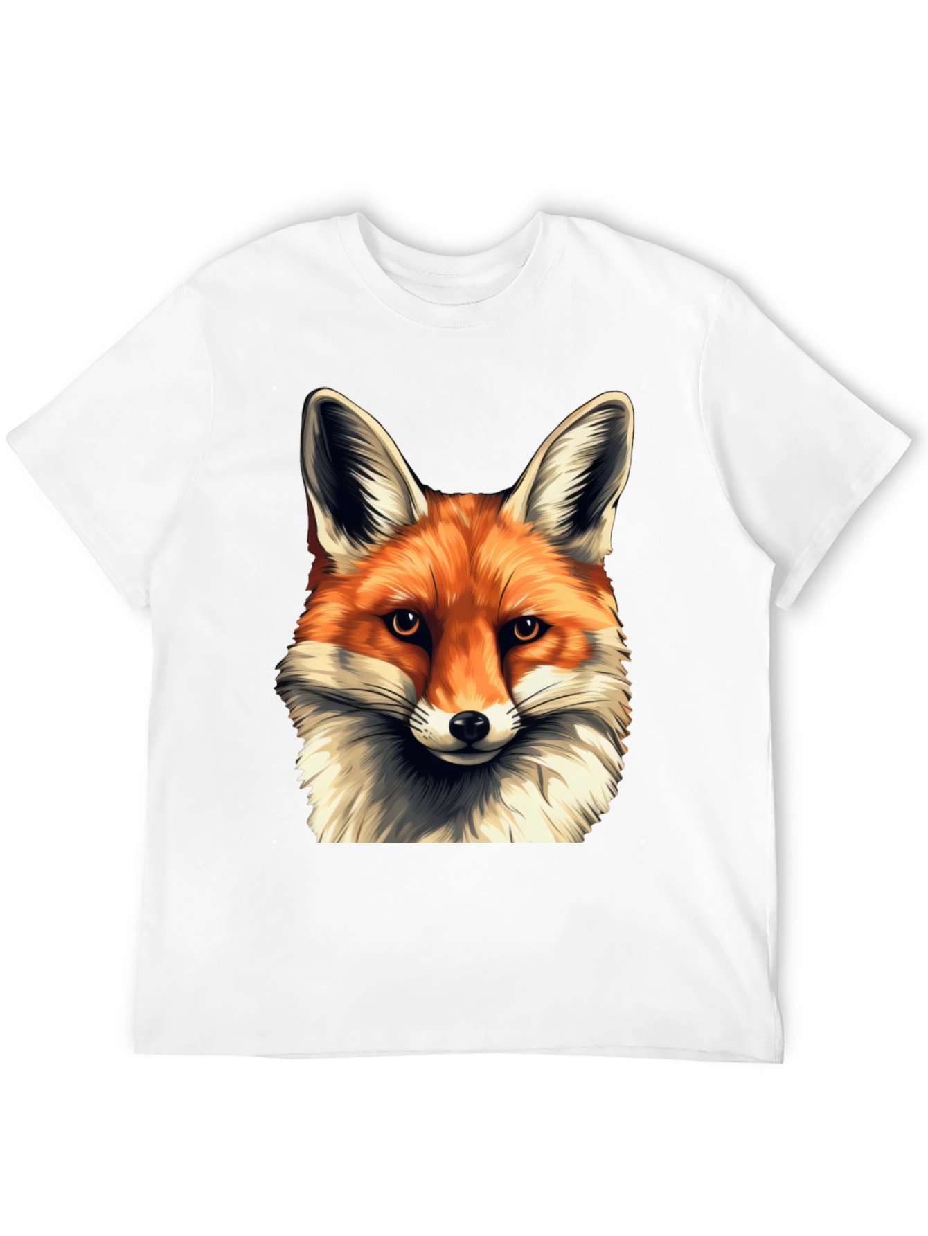 Fox Head Graphic T-Shirt - Soft Cotton Blend Tee