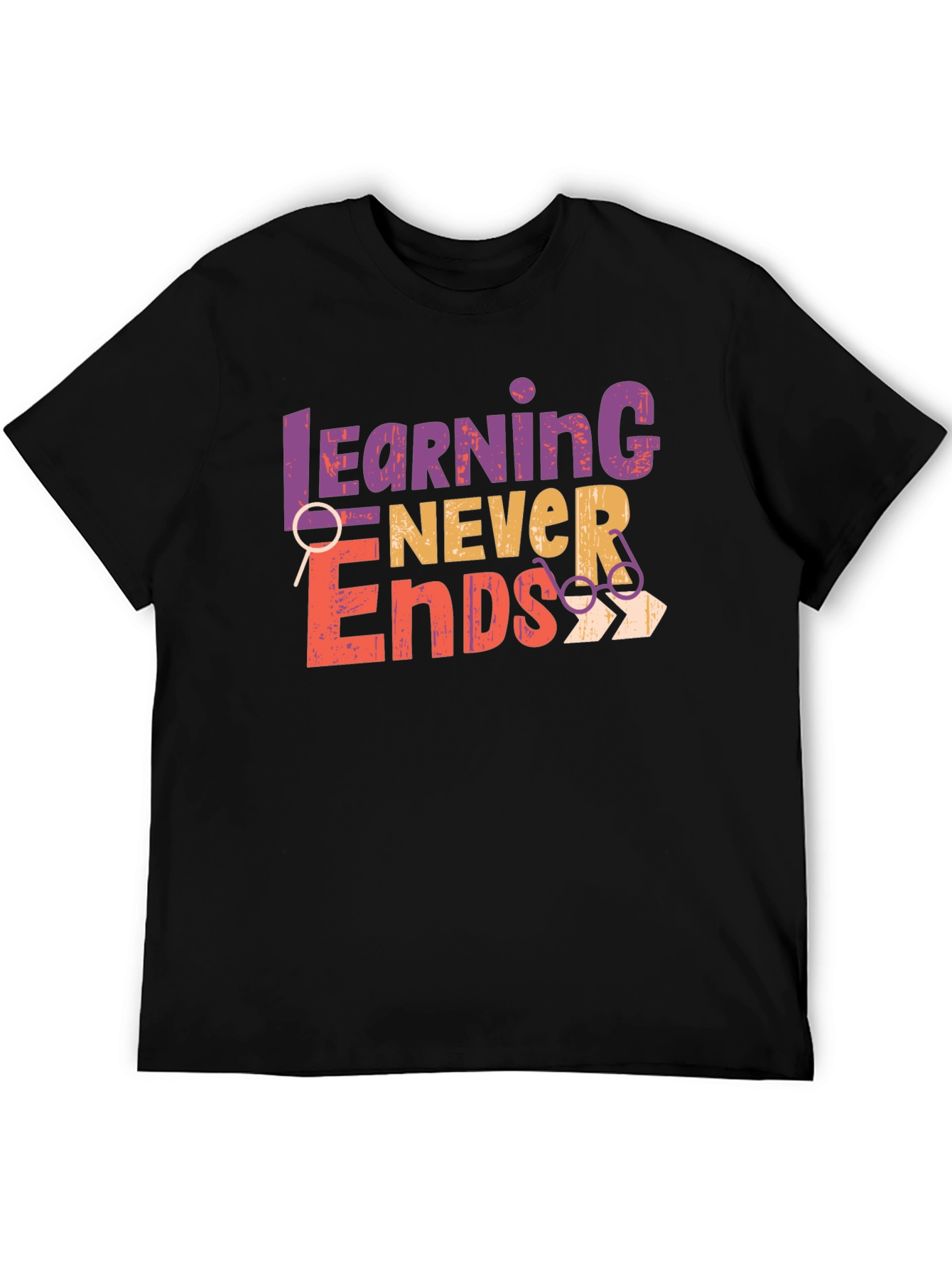 Learning Never Ends Graphic Tee