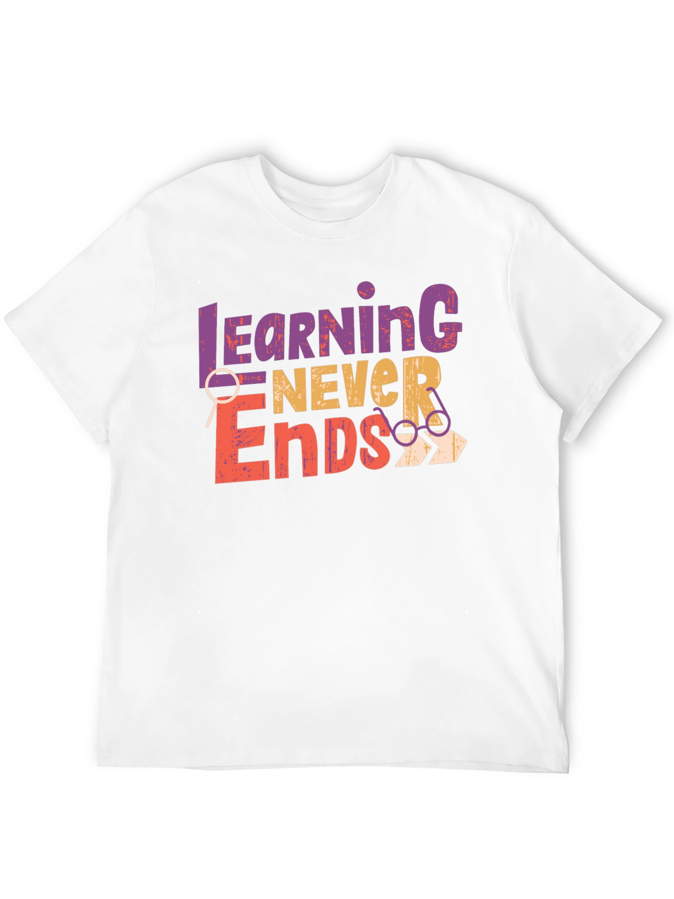 Learning Never Ends Graphic Tee