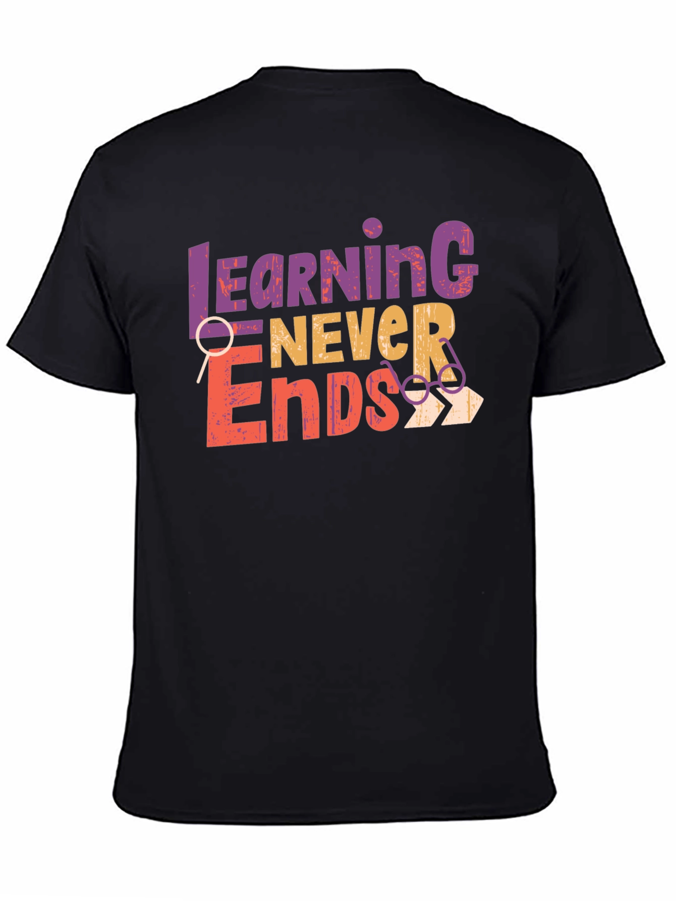 Learning Never Ends Graphic Tee