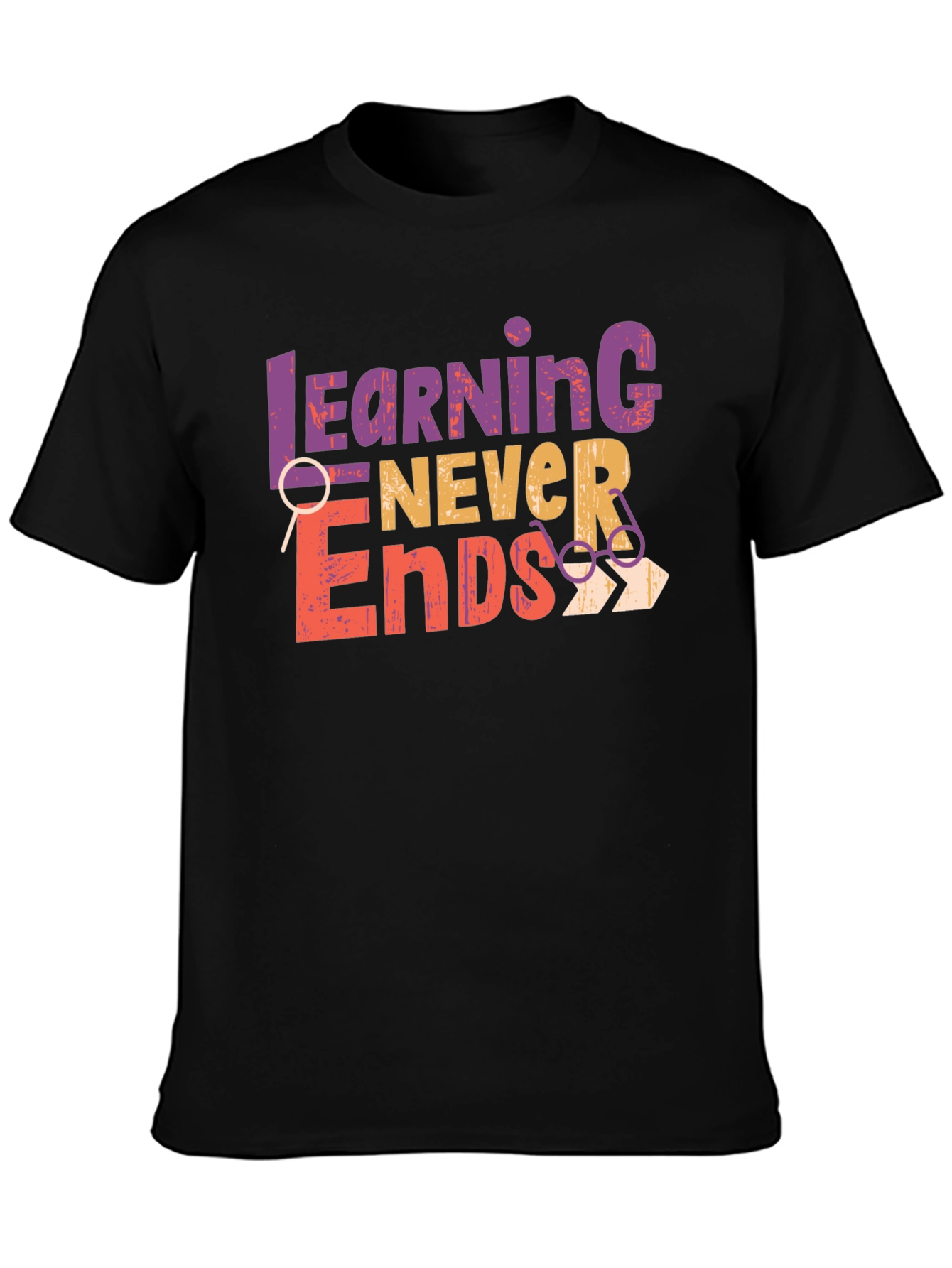 Learning Never Ends Graphic Tee