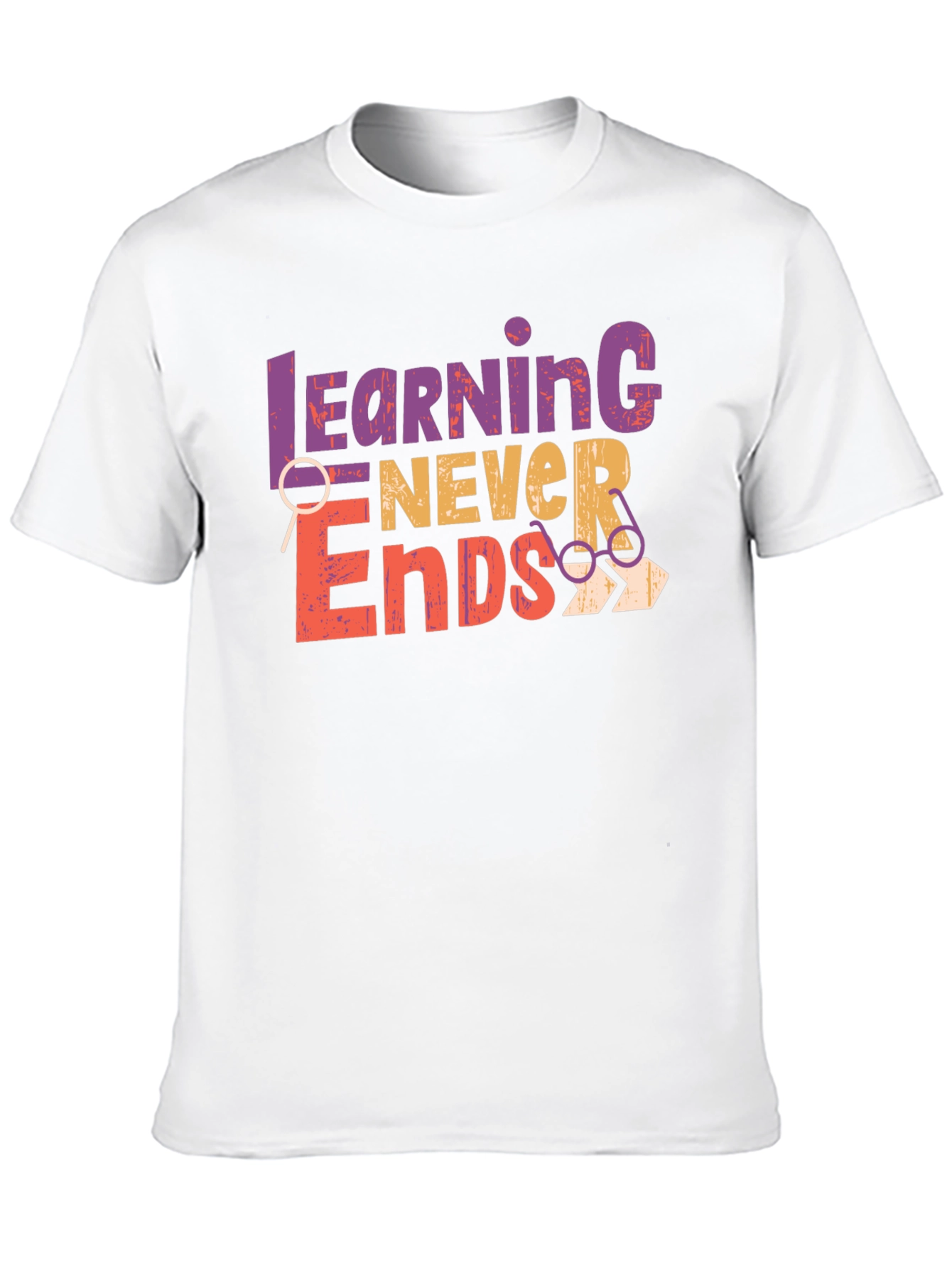 Learning Never Ends Graphic Tee