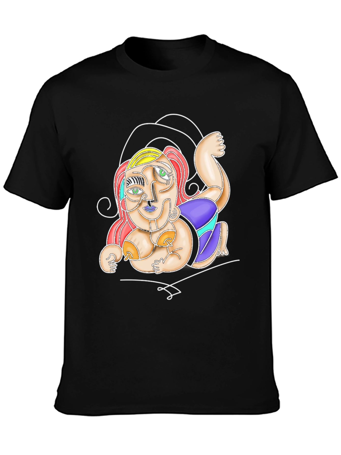 Abstract Art T-Shirt - Unique Artistic Design