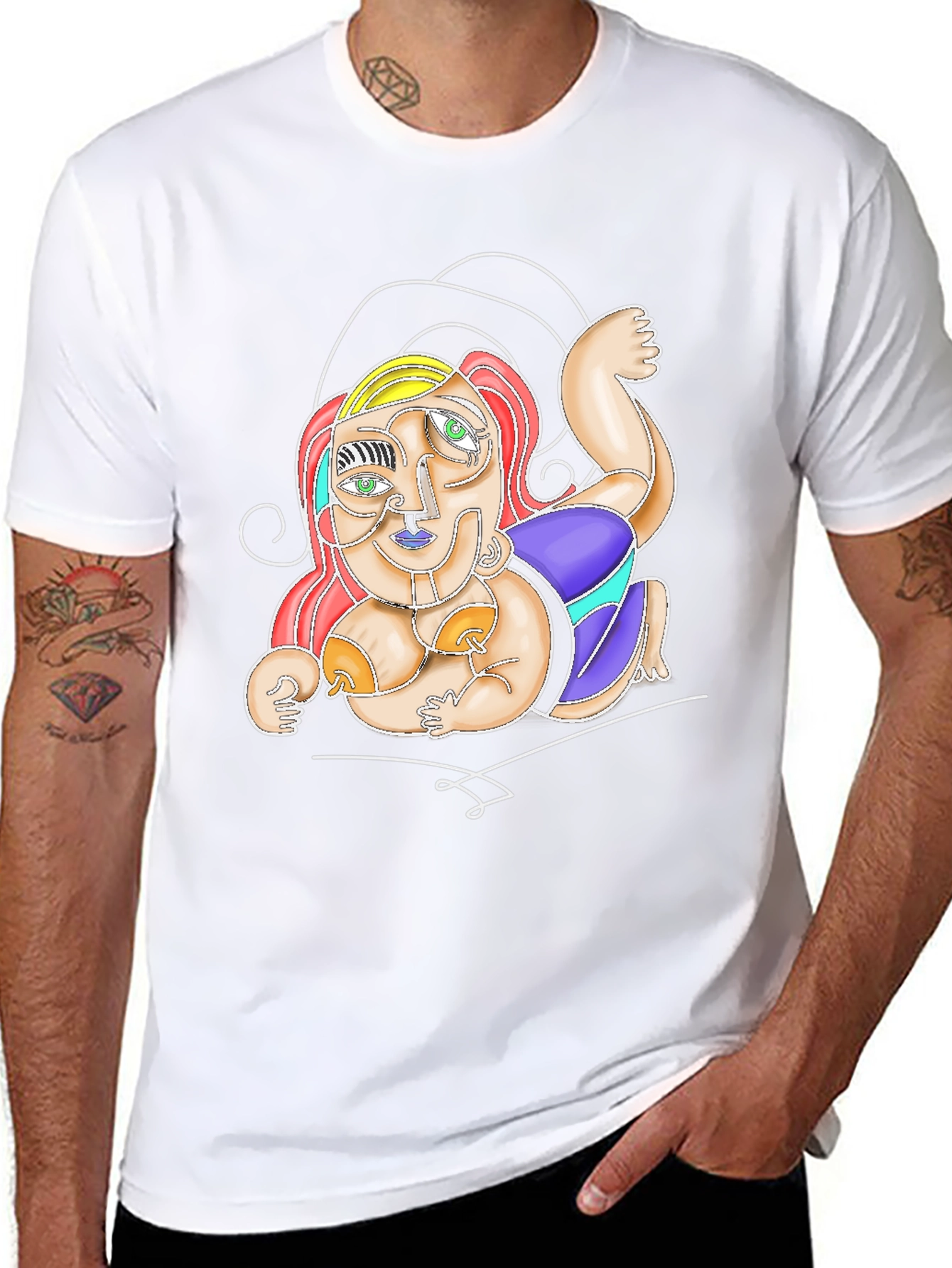Abstract Art T-Shirt - Unique Artistic Design