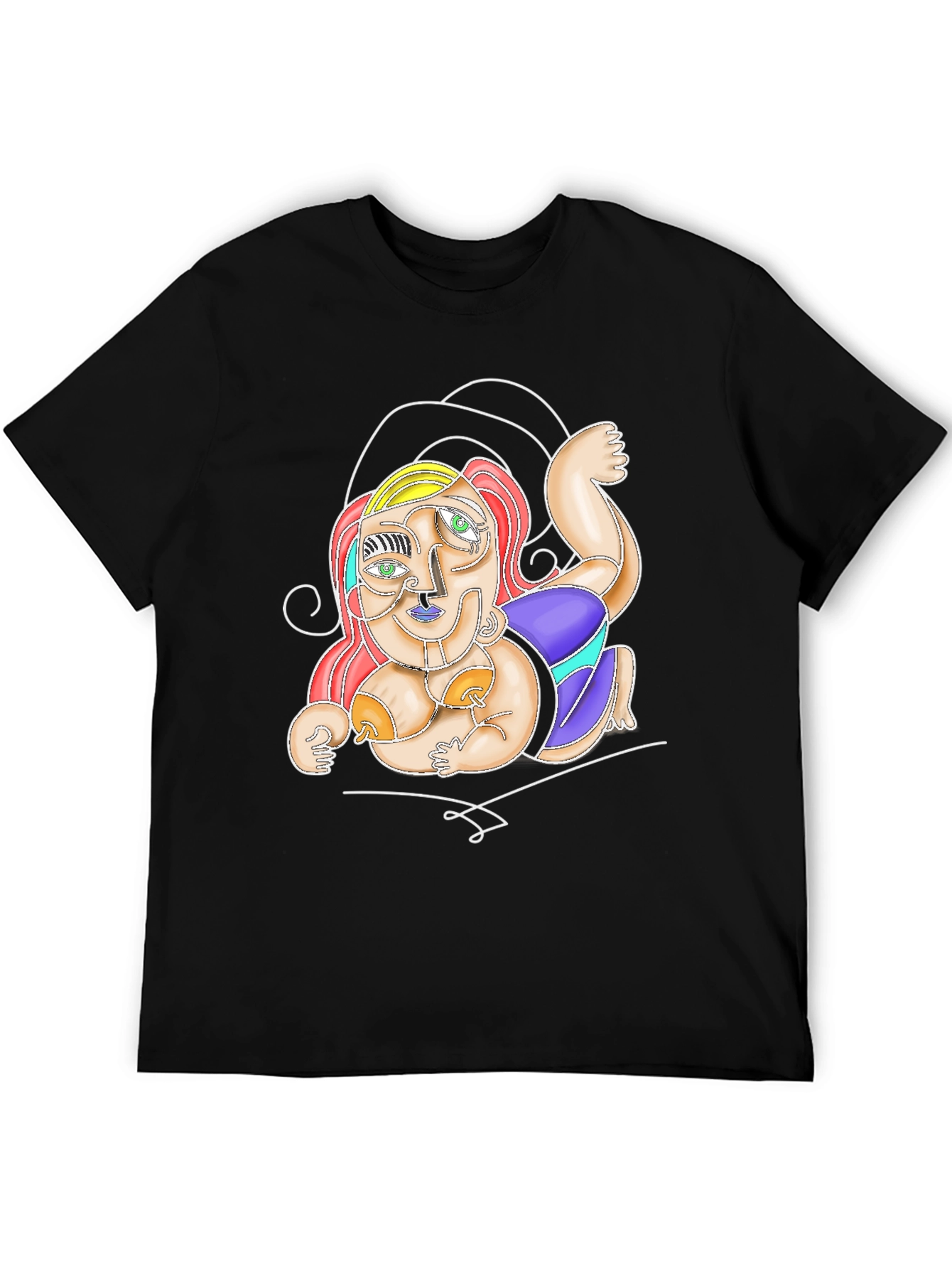 Abstract Art T-Shirt - Unique Artistic Design