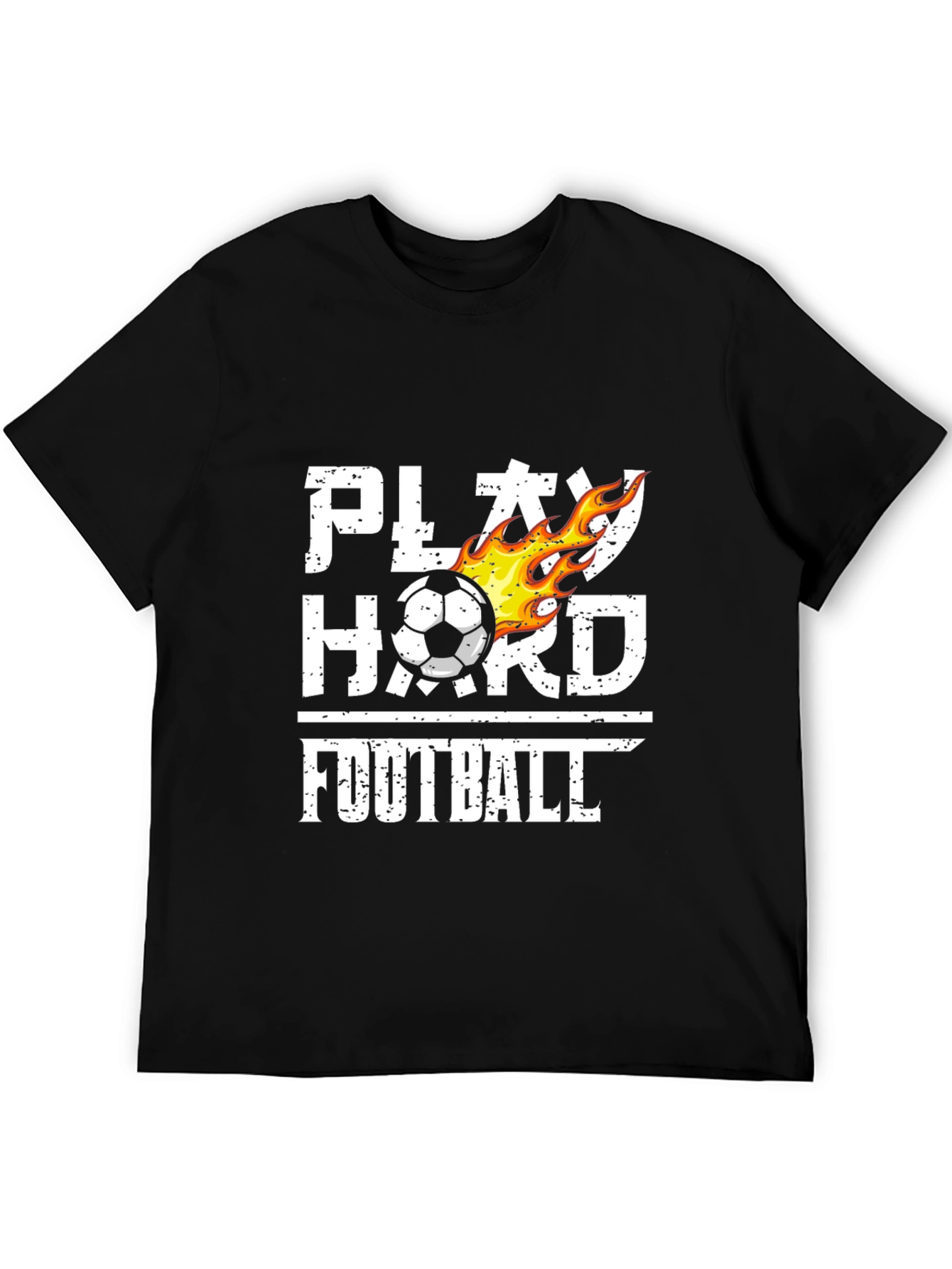 Play Hard Football T-Shirt Black