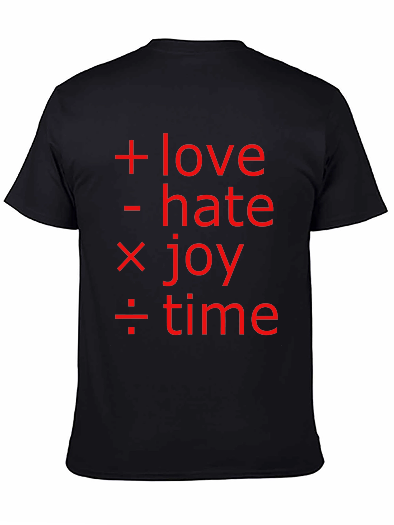 Math of Life Tee: Love Hate Joy & Time!