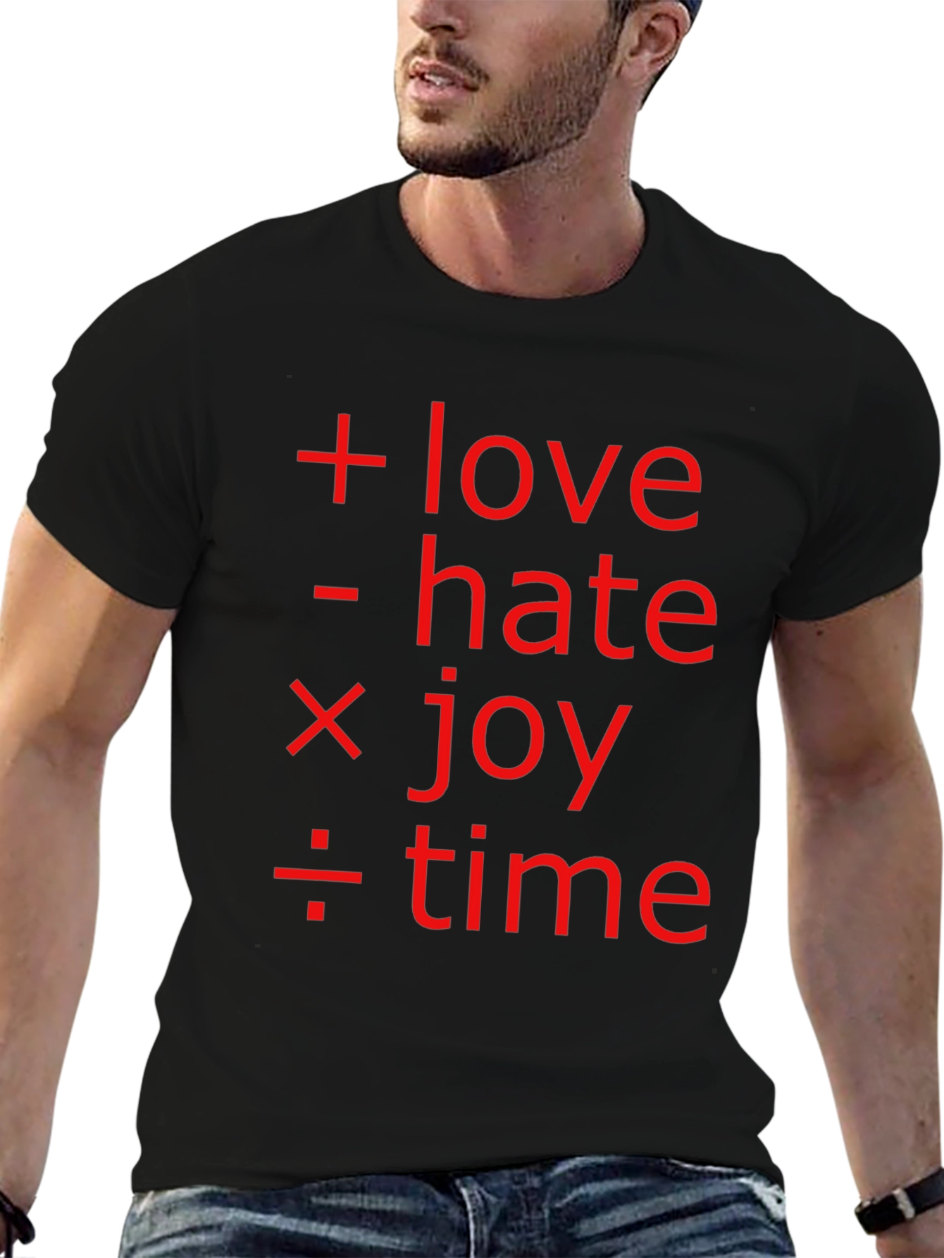 Math of Life Tee: Love Hate Joy & Time!