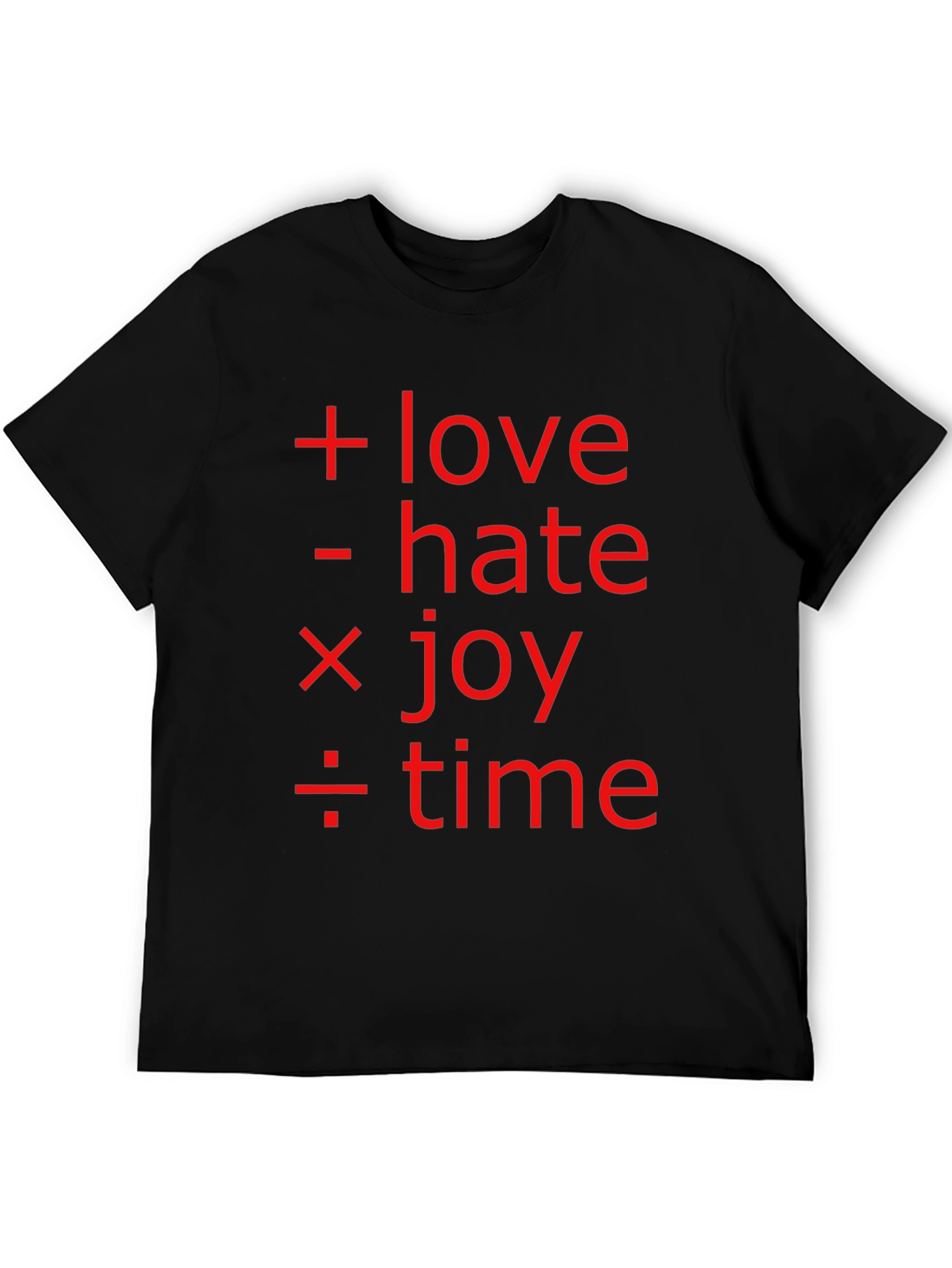 Math of Life Tee: Love Hate Joy & Time!