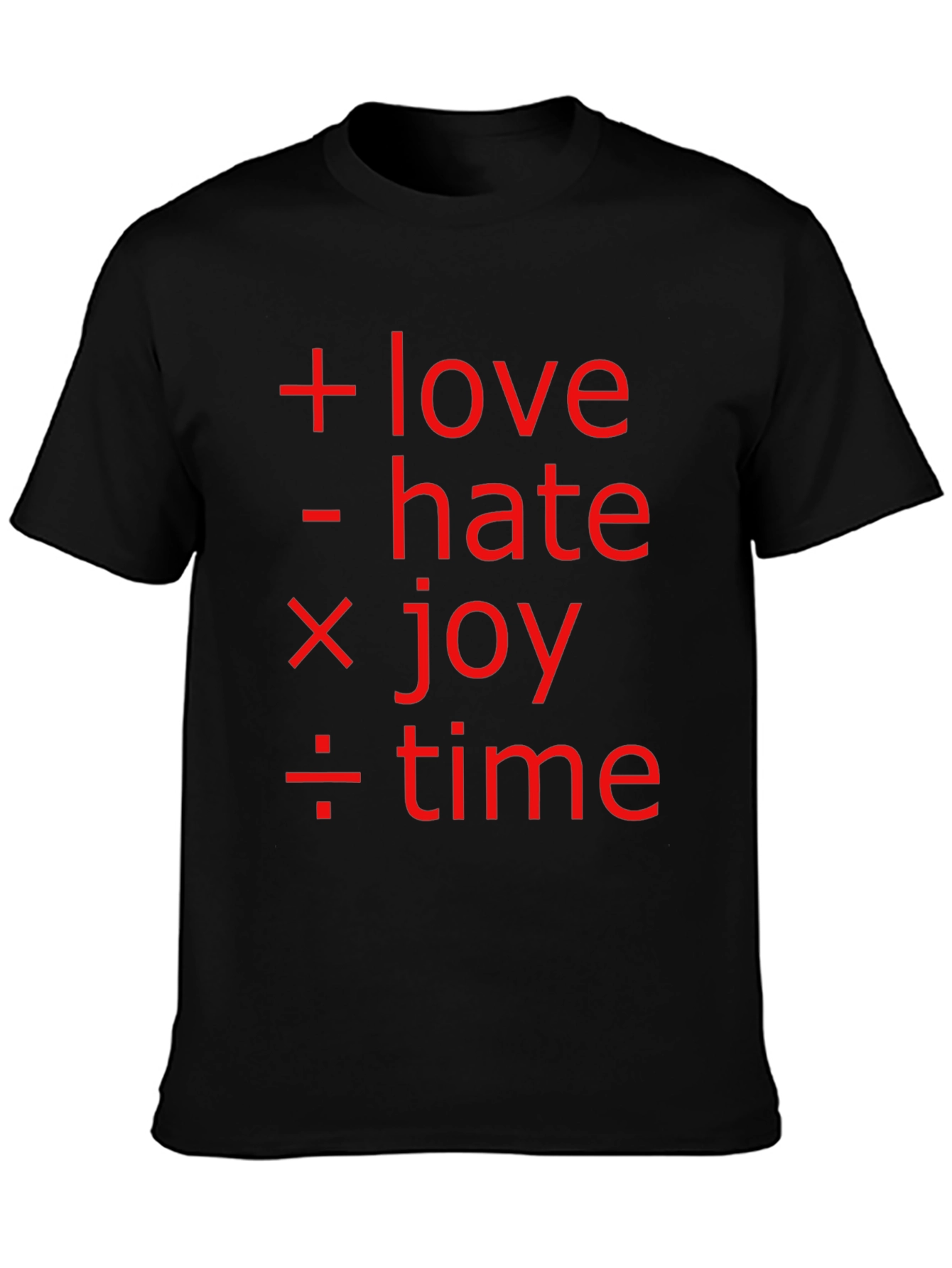 Math of Life Tee: Love Hate Joy & Time!