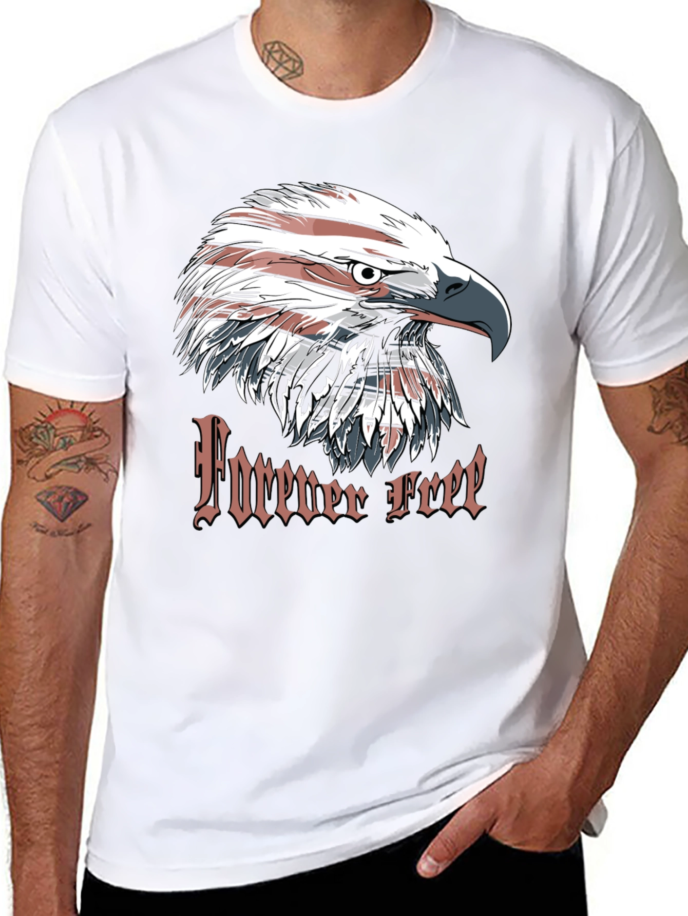 Forever Free Eagle Graphic T-Shirt