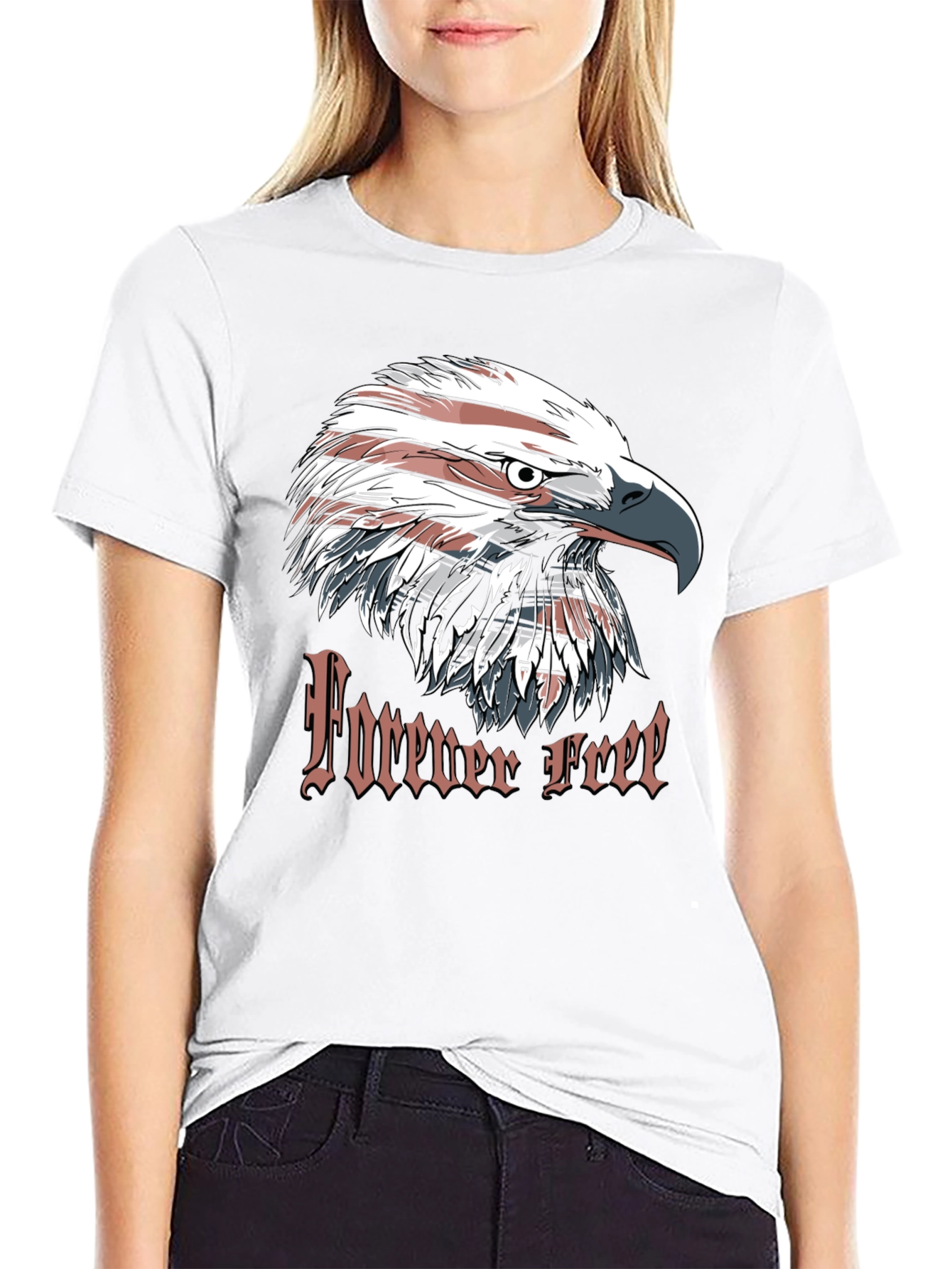 Forever Free Eagle Graphic T-Shirt