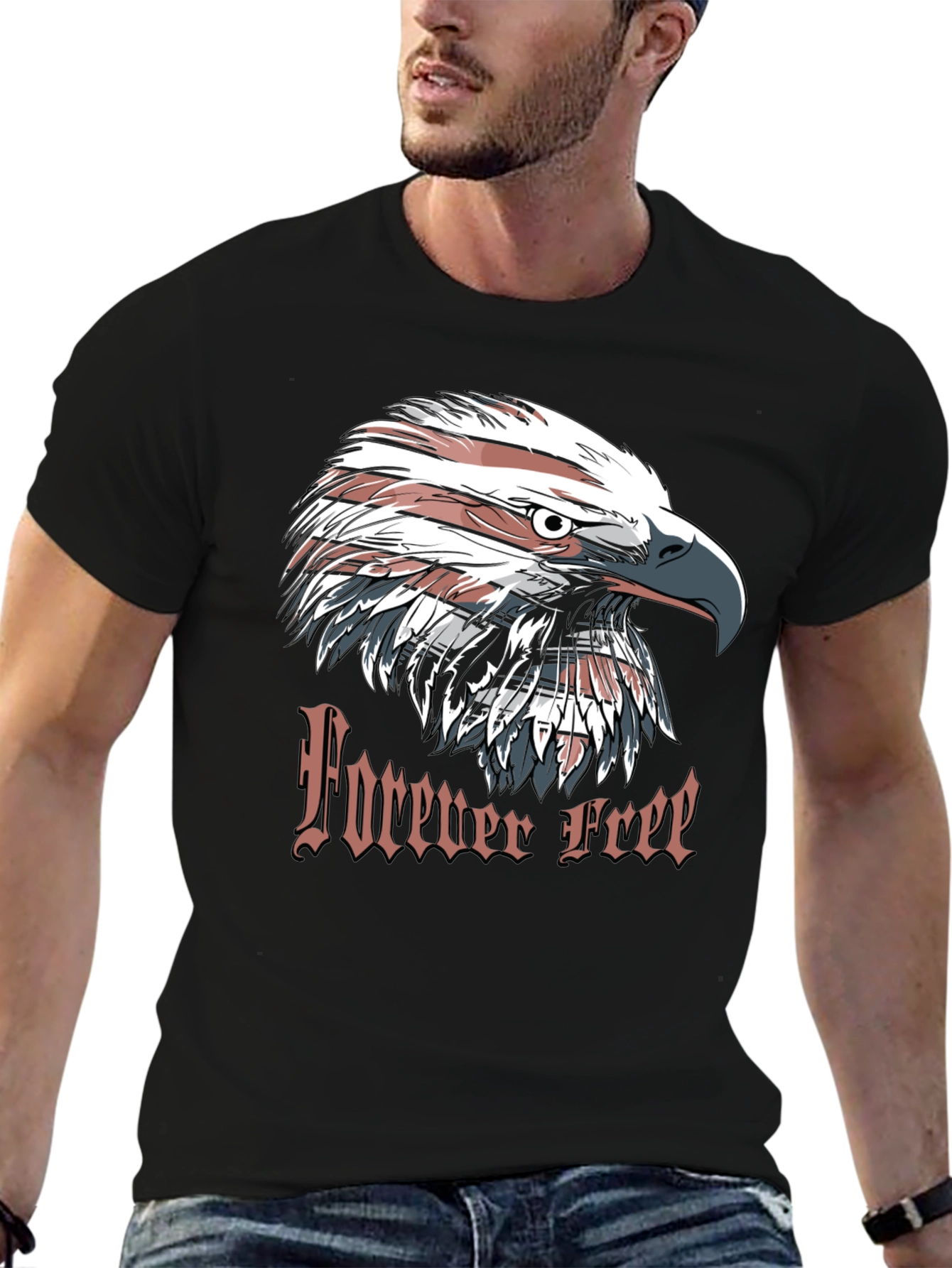 Forever Free Eagle Graphic T-Shirt