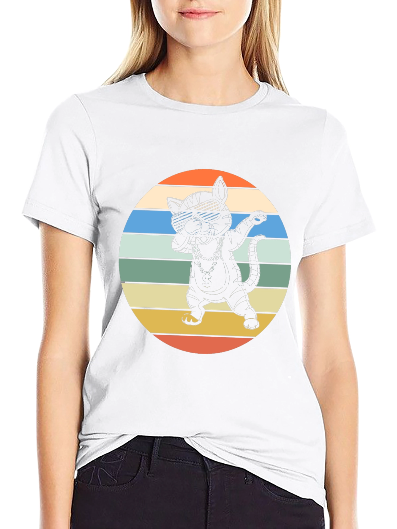 Cool Cat Dabbing Graphic Tee