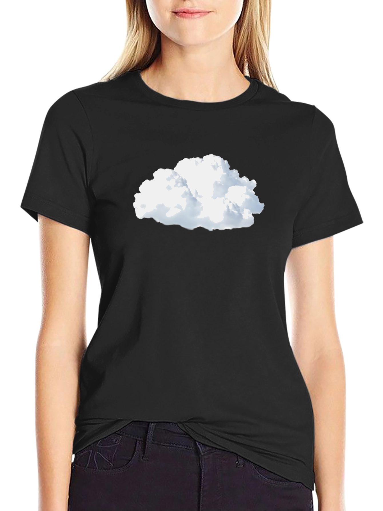 Cloud Graphic Black T-Shirt