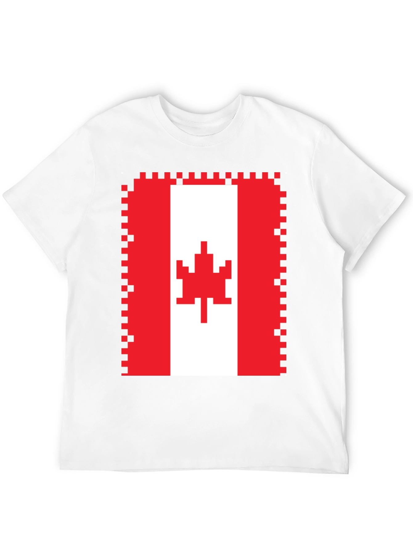Pixelated Canadian Flag T-Shirt