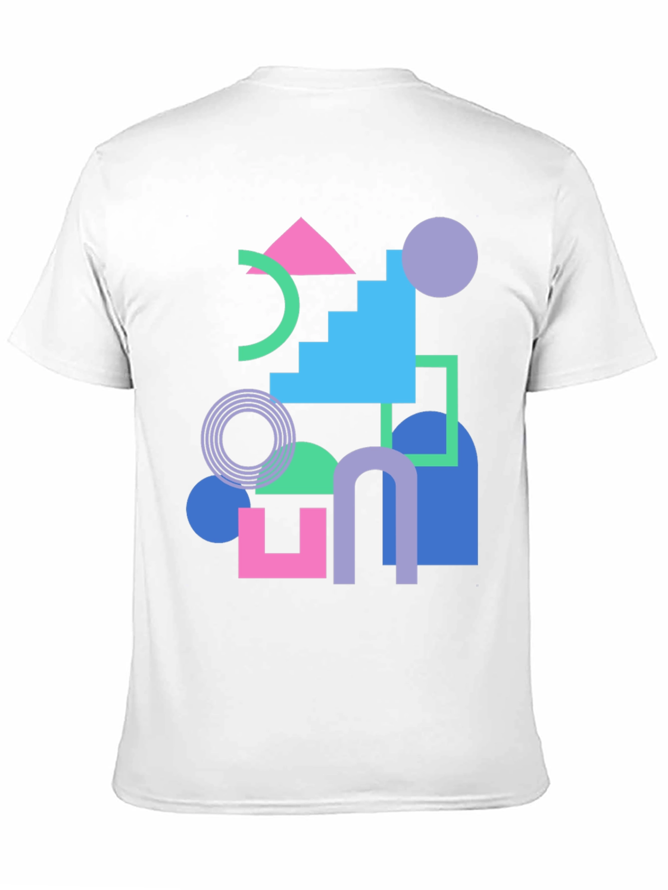 Geometric T-Shirt - Retro Style