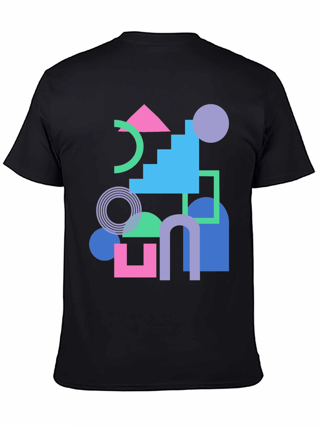 Geometric T-Shirt - Retro Style