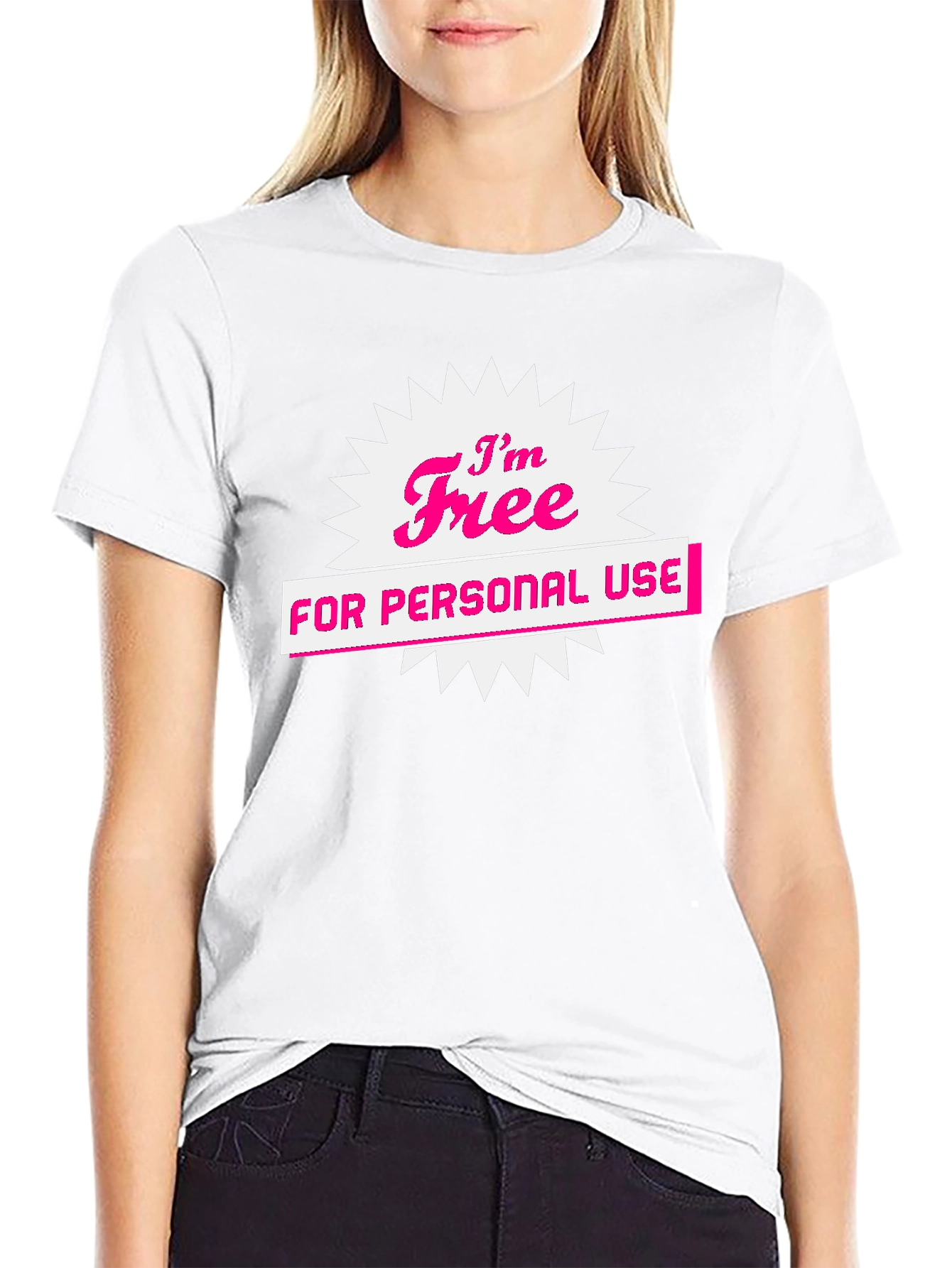 Im Free for Personal Use Black Graphic Tee