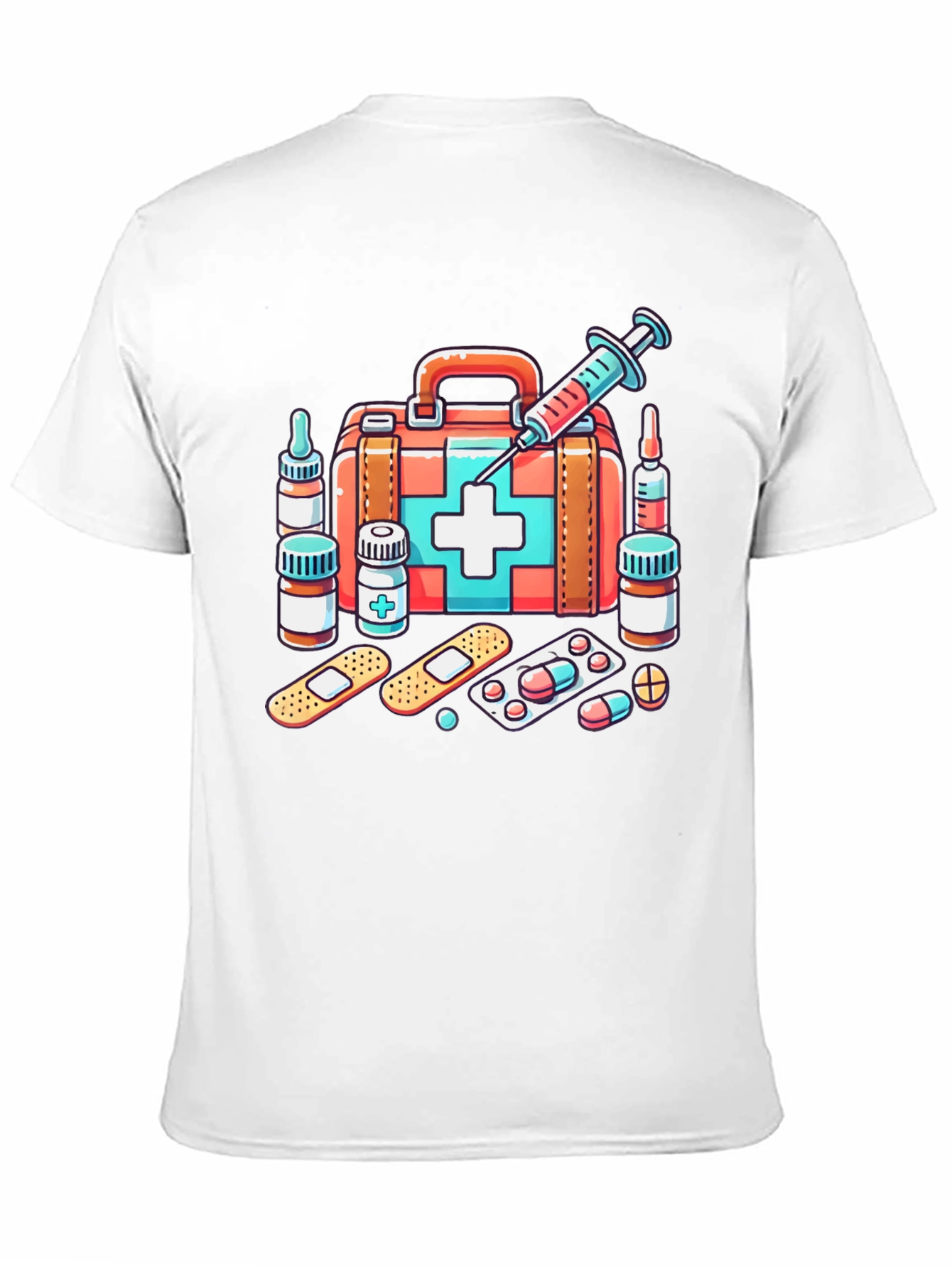 Medical Kit Graphic Tee - Unisex Black T-Shirt
