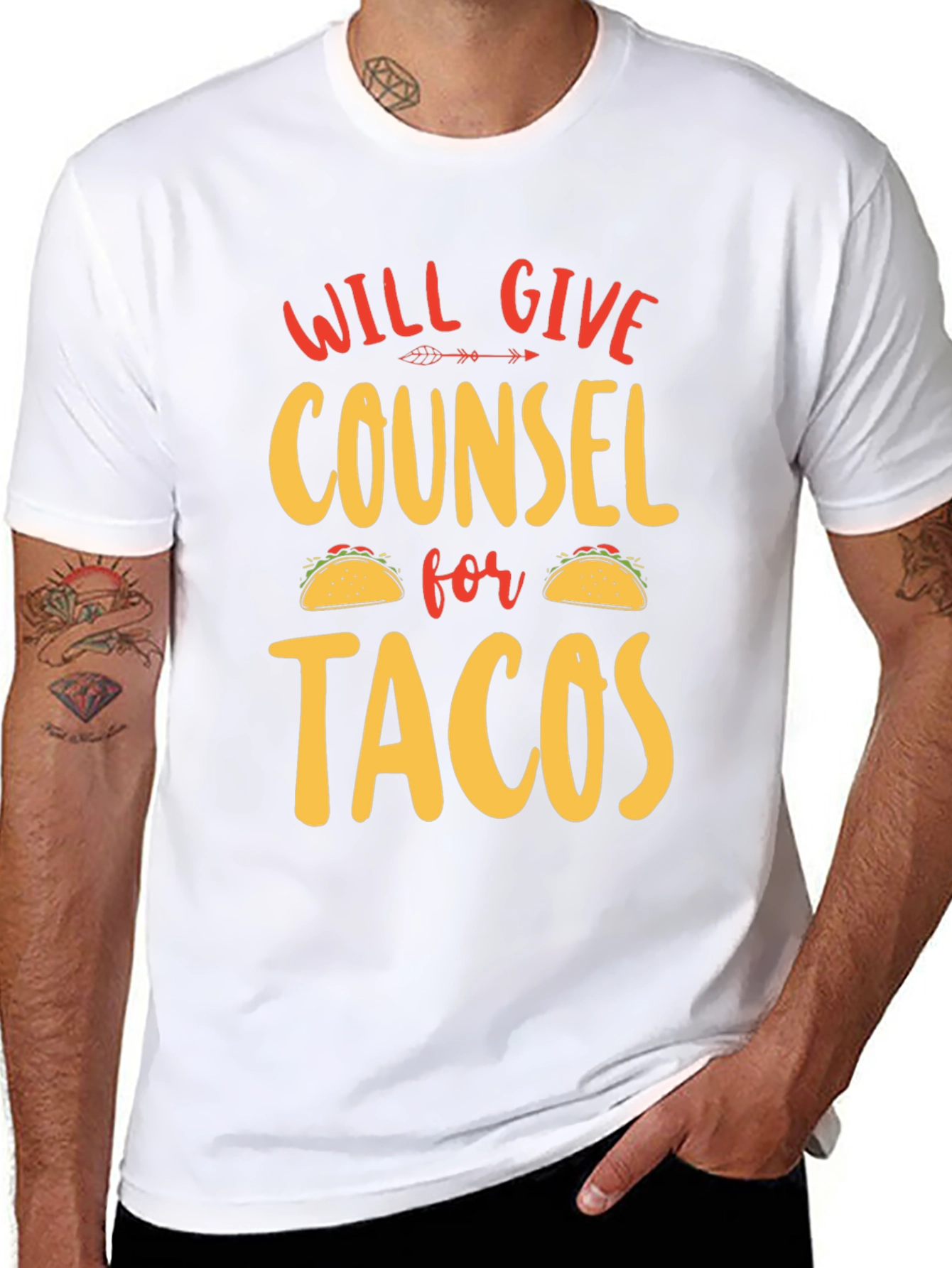 Will Give Counsel For Tacos Graphic Tee