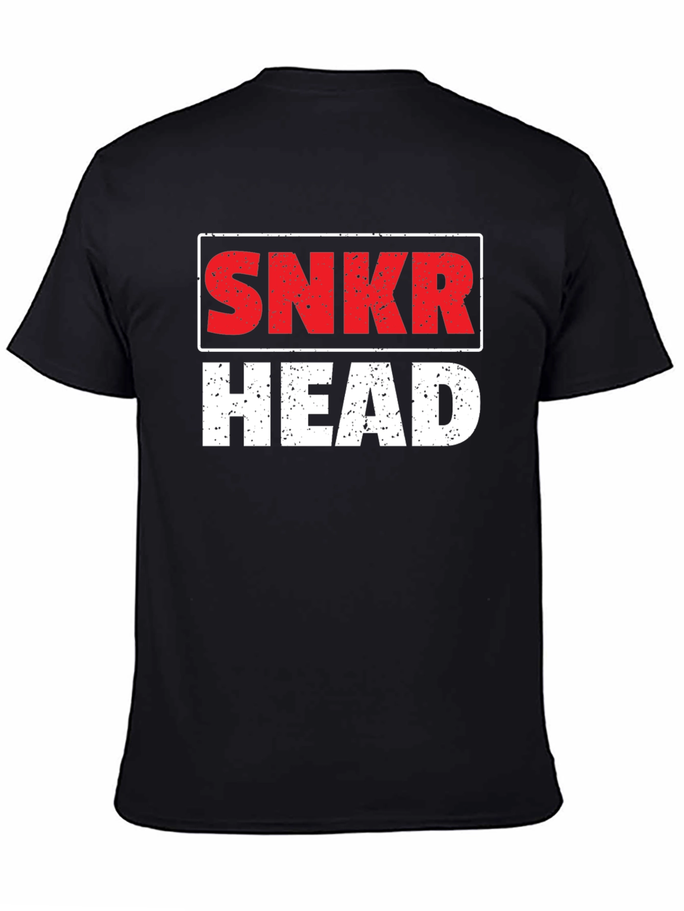 Snkr Head Graphic T-Shirt - Black Cotton Tee