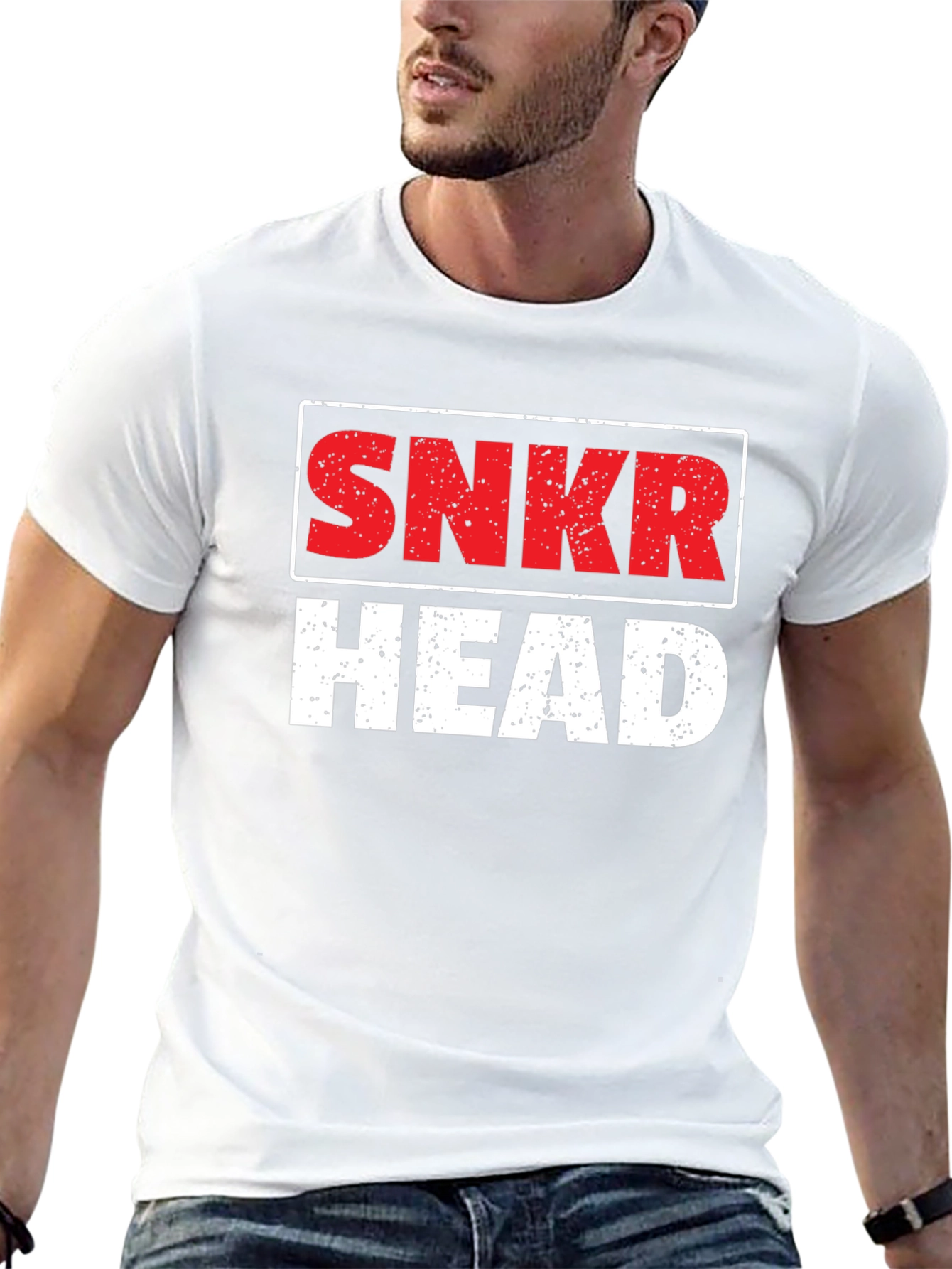 Snkr Head Graphic T-Shirt - Black Cotton Tee