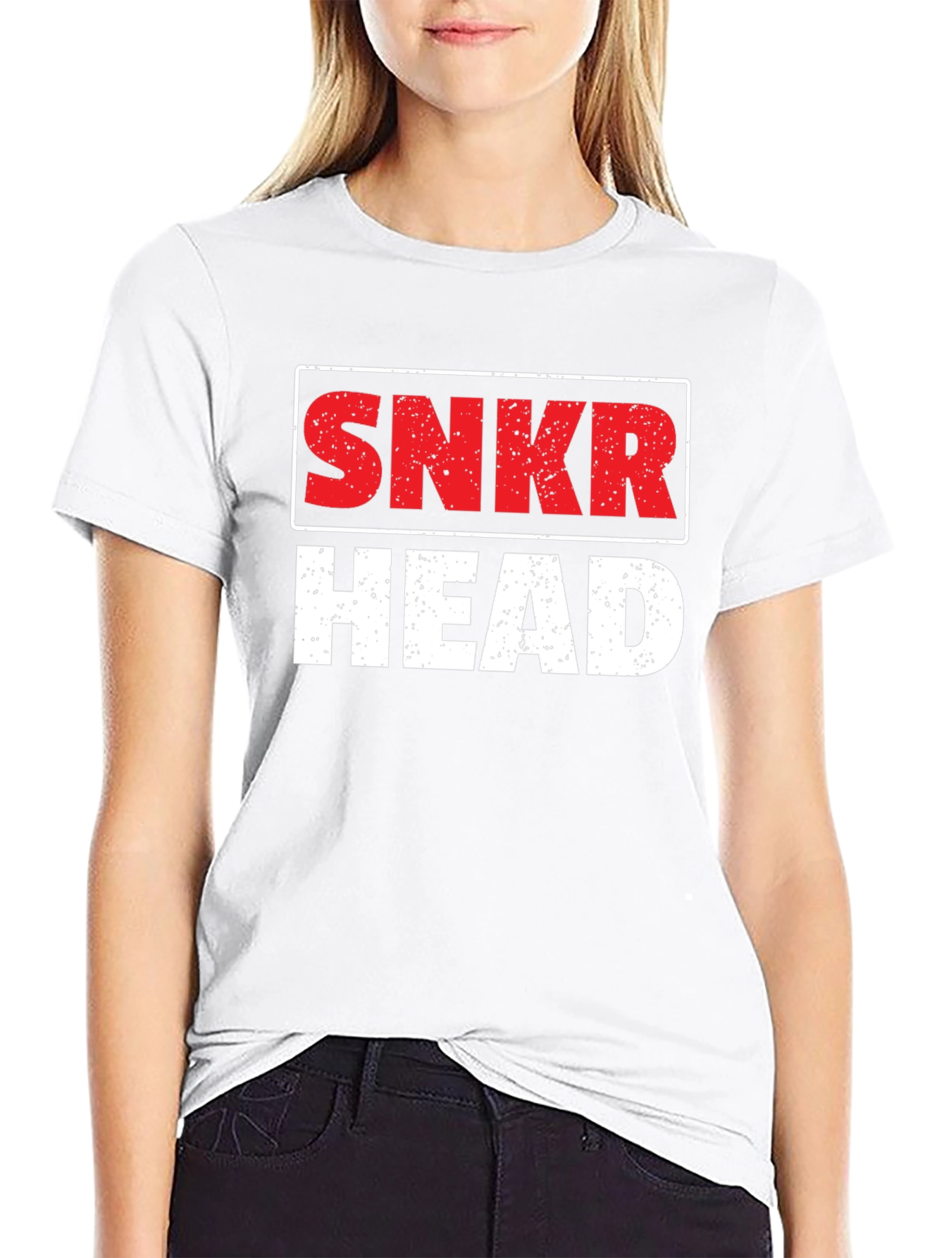 Snkr Head Graphic T-Shirt - Black Cotton Tee
