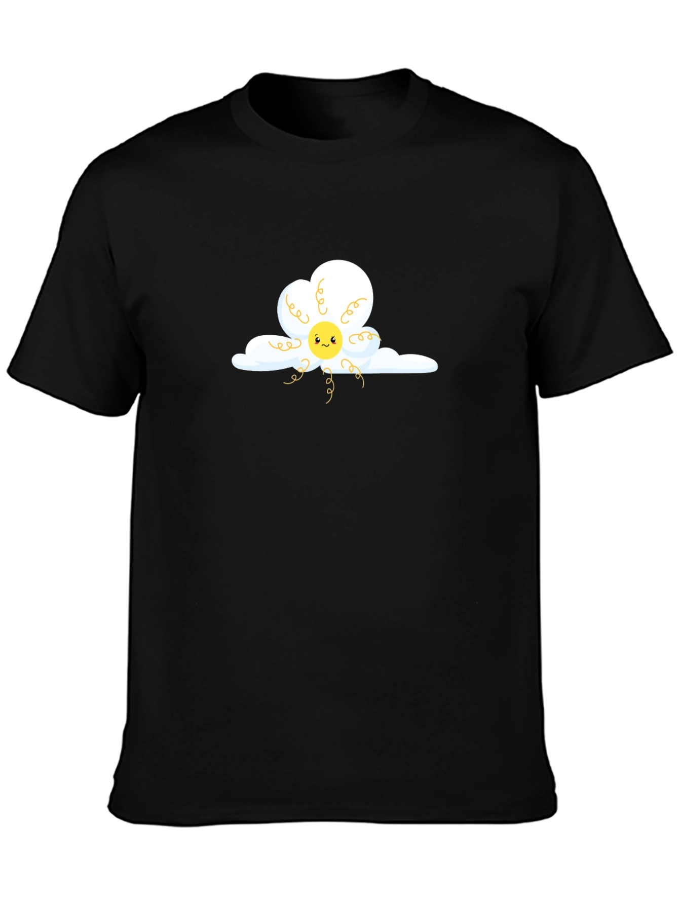 Cloudy Sun T-Shirt - Whimsical Graphic Tee