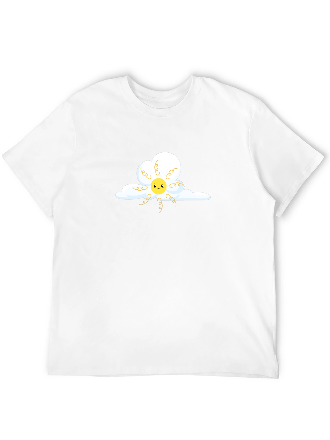 Cloudy Sun T-Shirt - Whimsical Graphic Tee