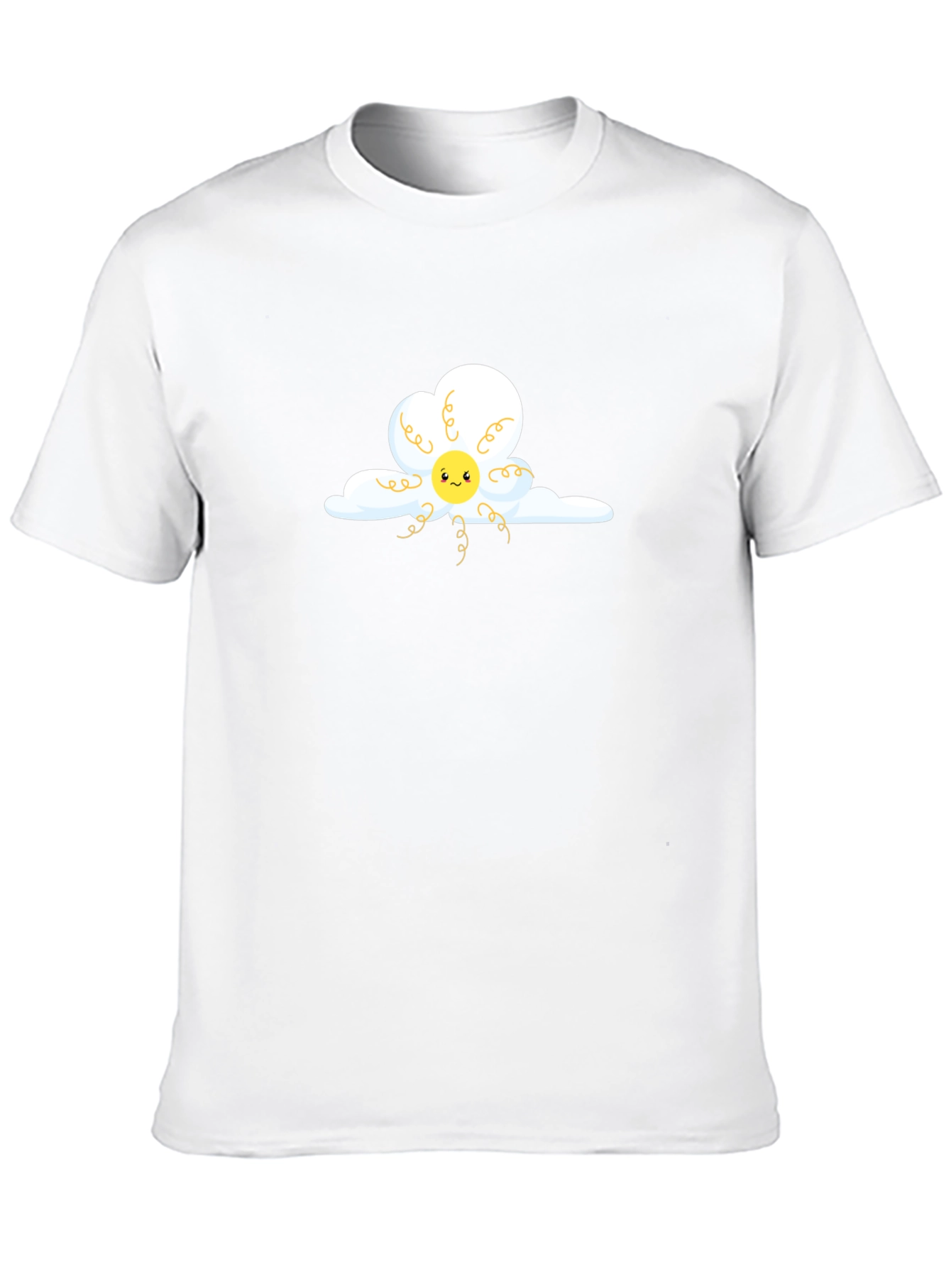 Cloudy Sun T-Shirt - Whimsical Graphic Tee