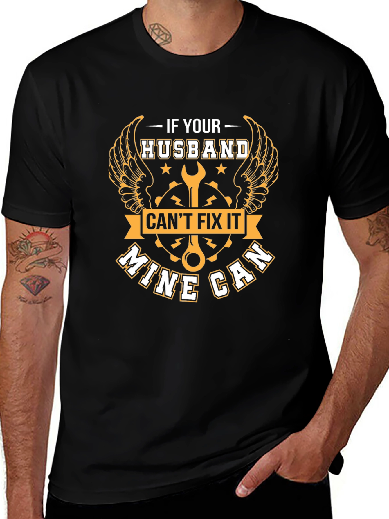 Funny Husband Can Fix It Graphic Tee