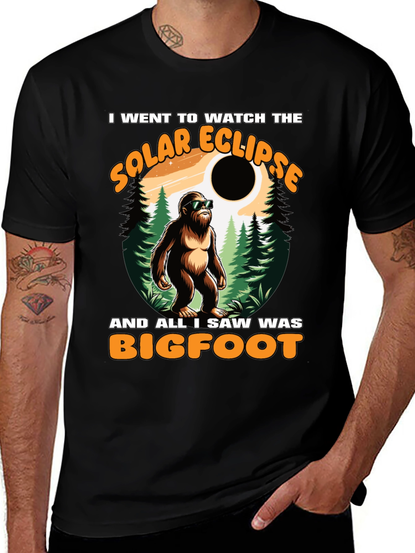 Bigfoot Solar Eclipse T-Shirt
