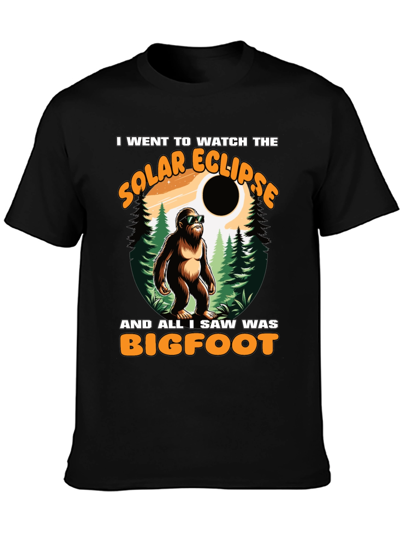 Bigfoot Solar Eclipse T-Shirt