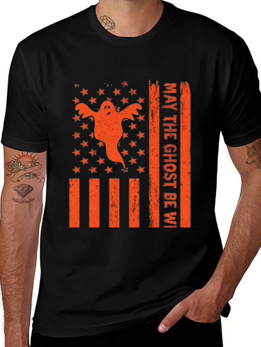 Halloween Ghost Flag T-Shirt
