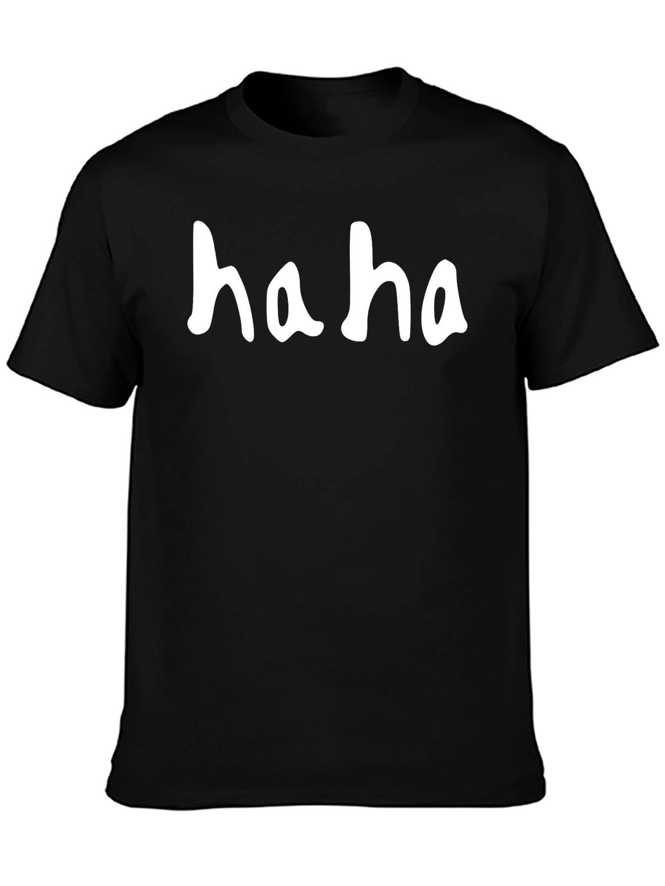 Haha Graphic Tee - Classic Humor T-Shirt