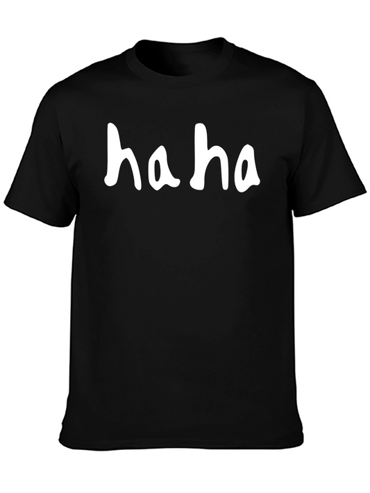 Haha Graphic Tee - Classic Humor T-Shirt
