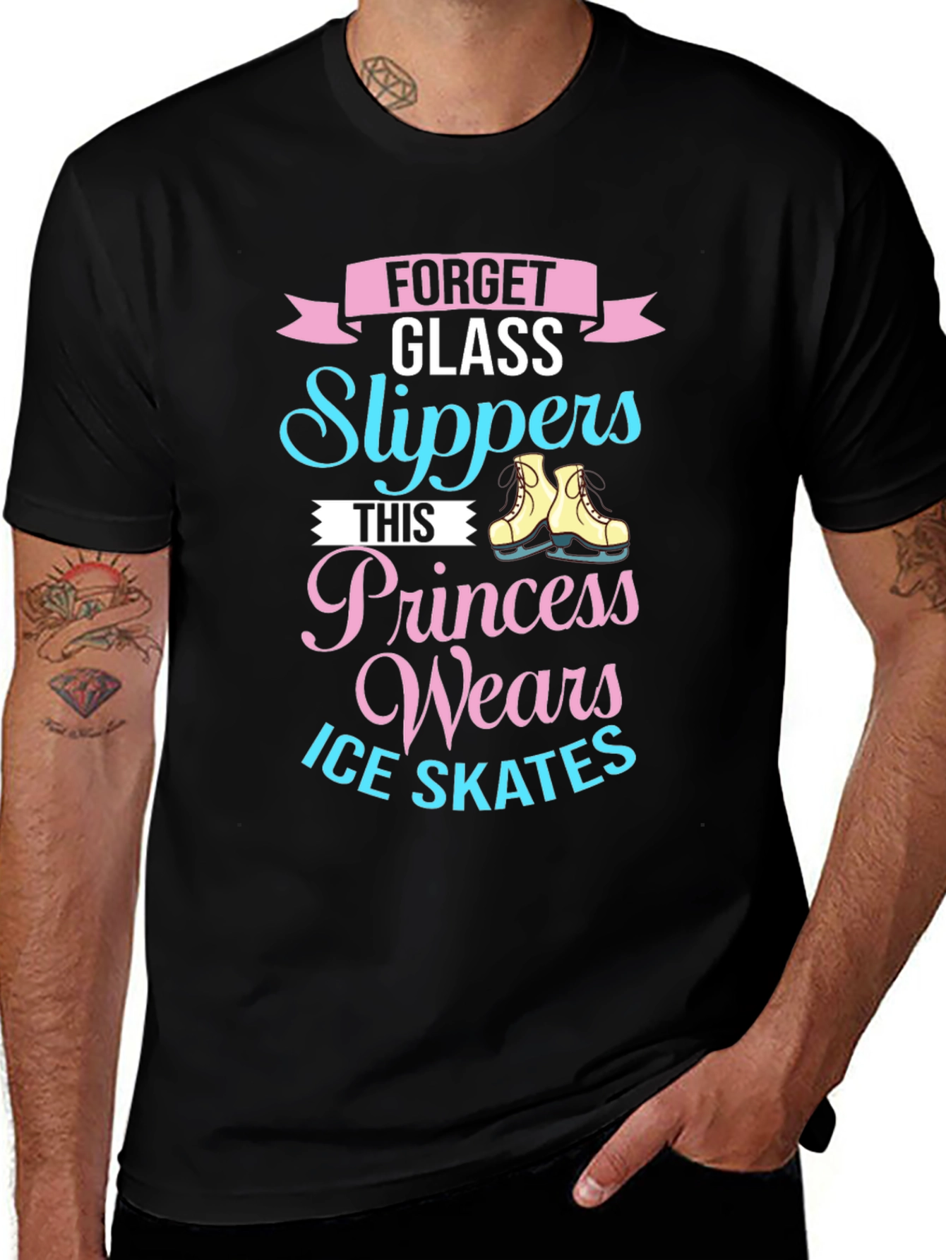 Forget Glass Slippers - Ice Skates Princess T-Shirt