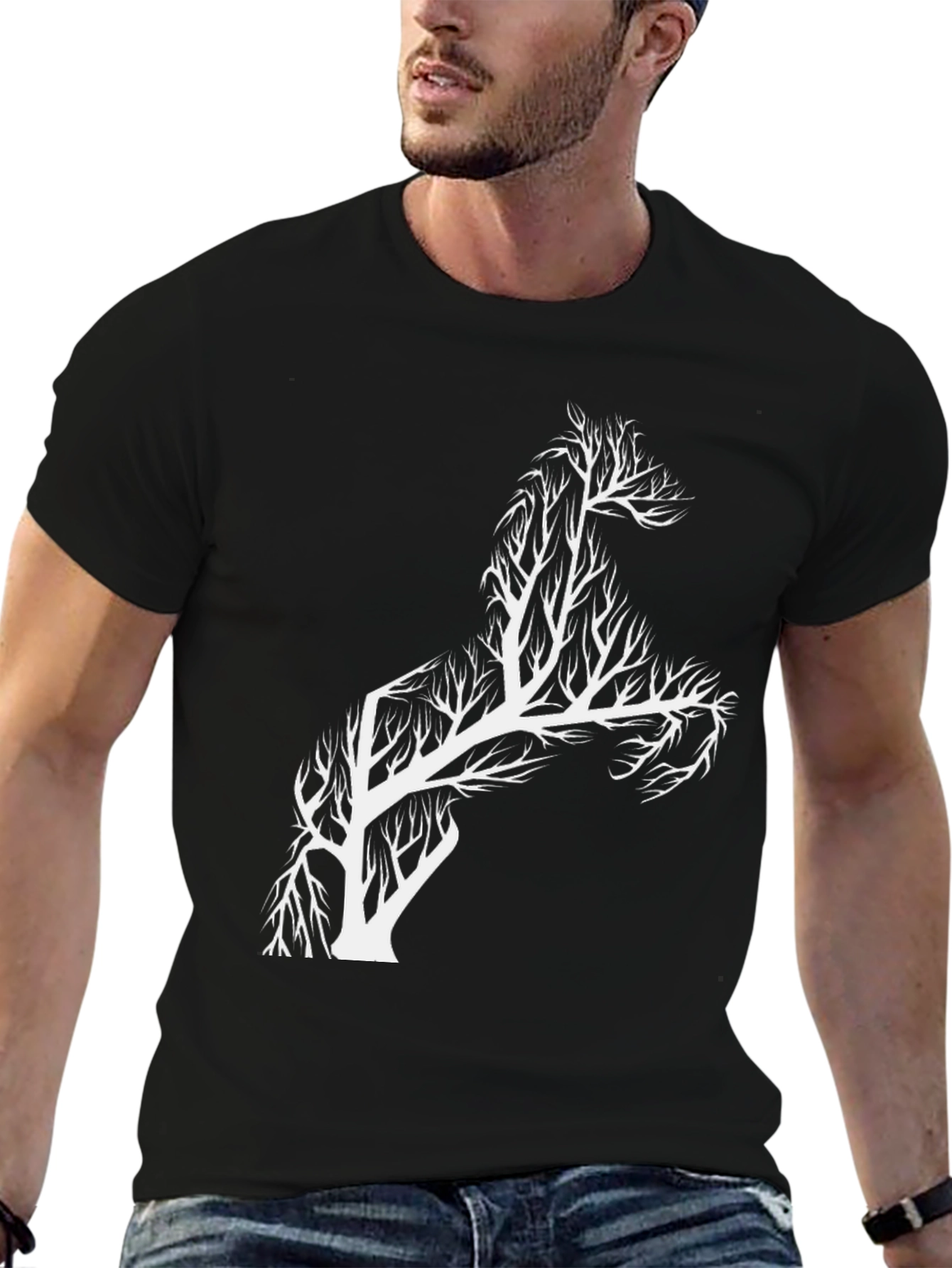 Horse Tree T-Shirt - Unique Graphic Tee