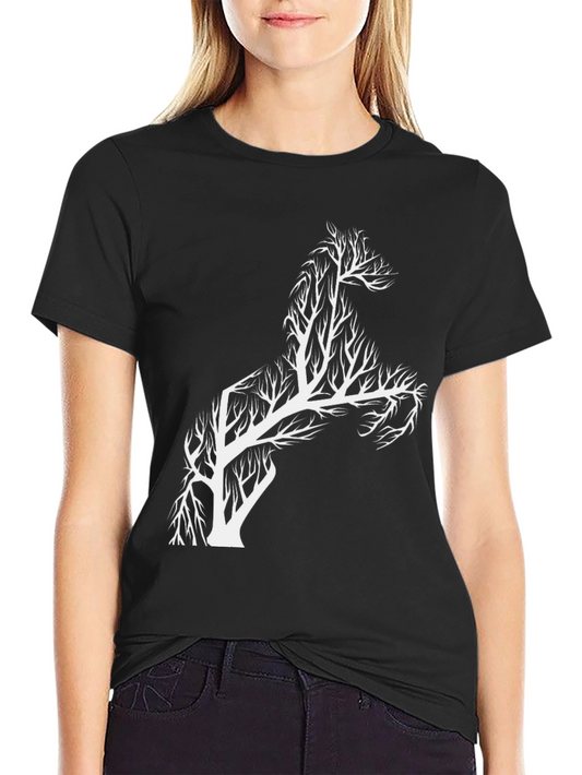 Horse Tree T-Shirt - Unique Graphic Tee