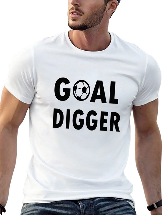 Goal Digger Graphic Tee - Soccer Inspired Humor T-Shirt