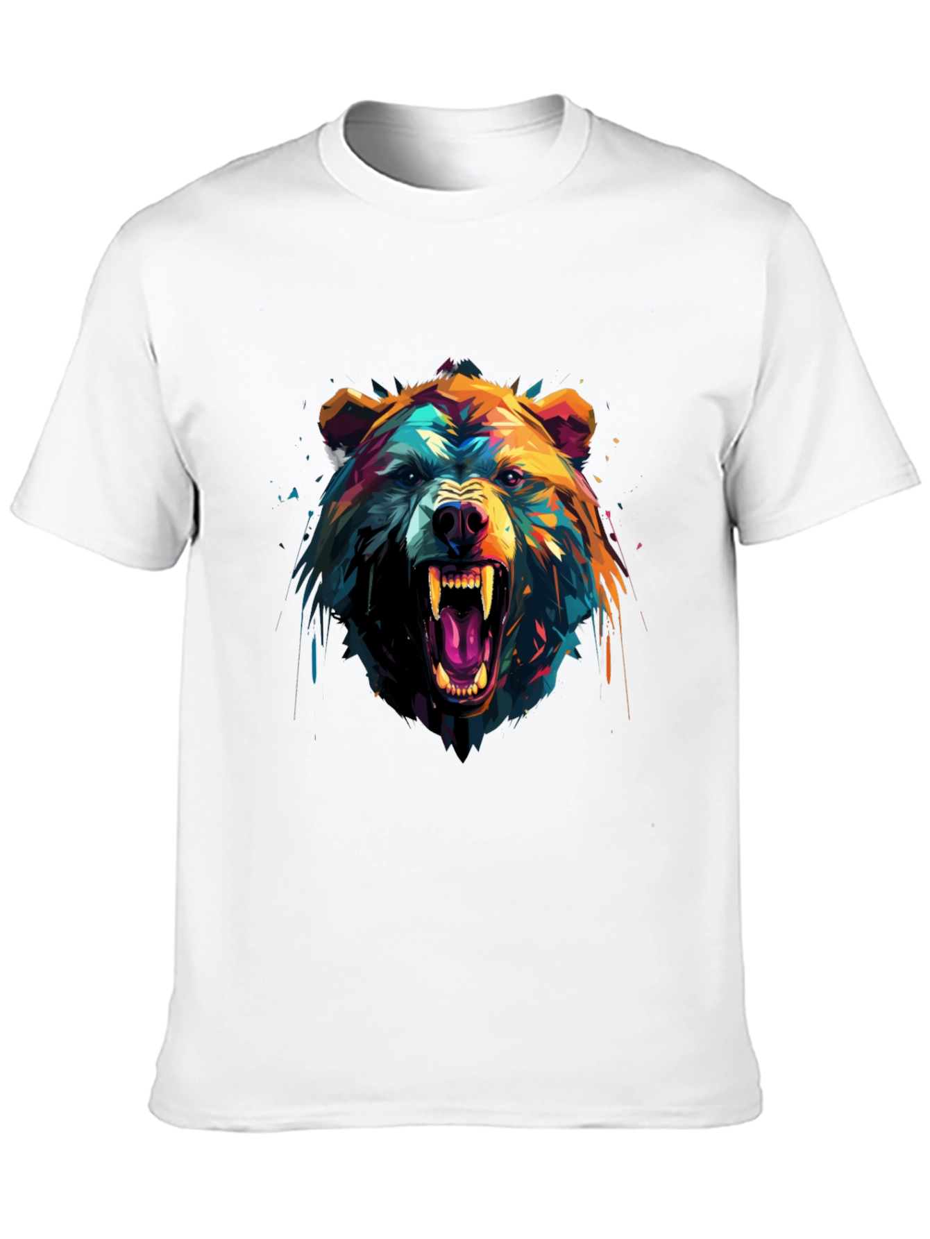 Bold Bear Graphic Black T-Shirt