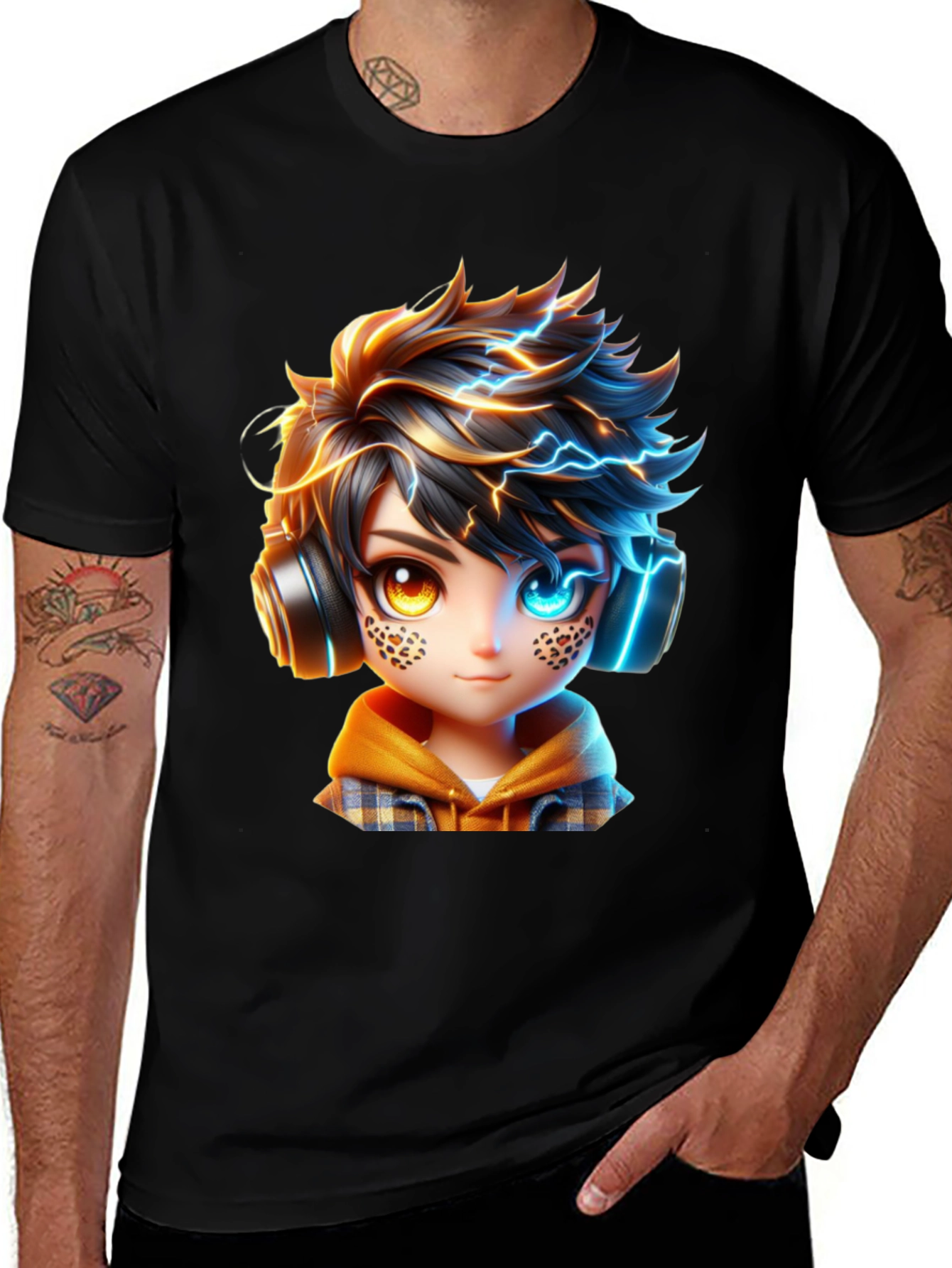 Anime Boy Lightning T-Shirt