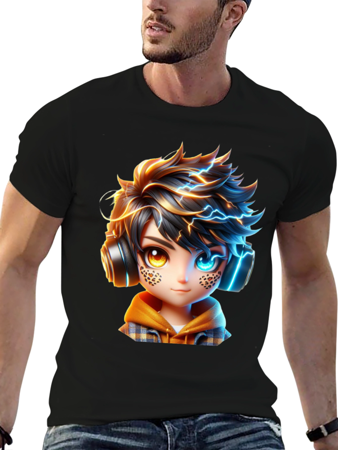 Anime Boy Lightning T-Shirt