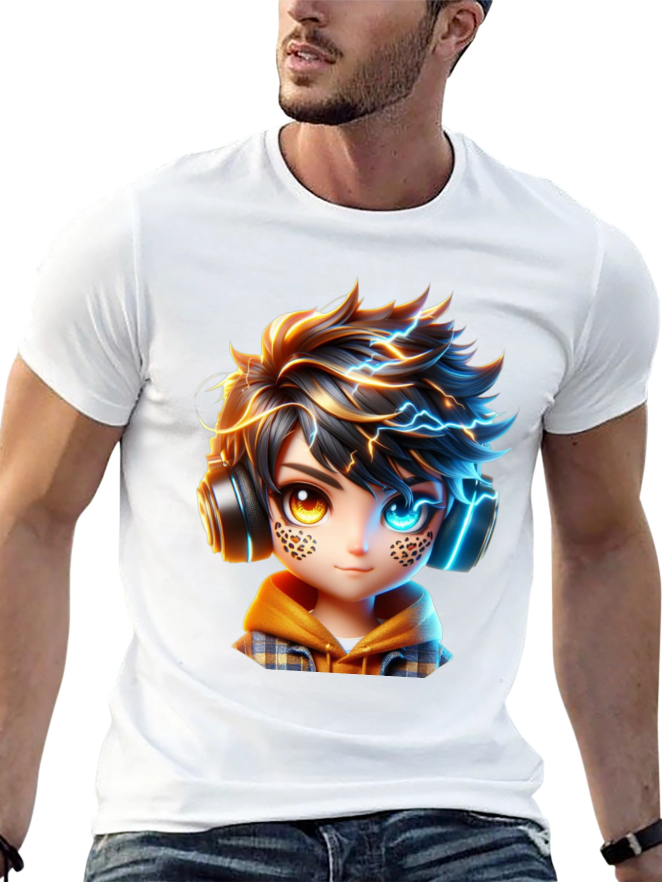 Anime Boy Lightning T-Shirt