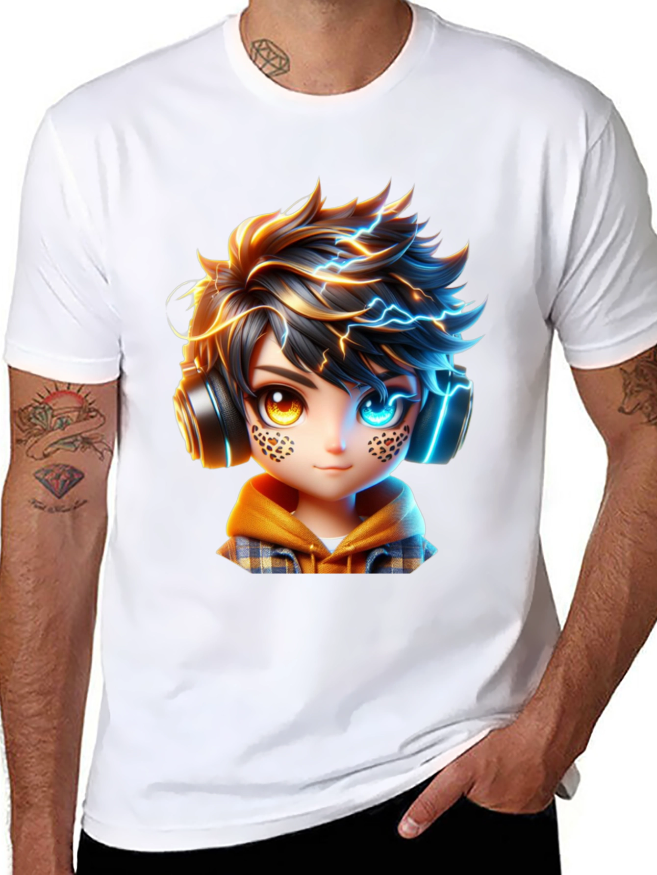 Anime Boy Lightning T-Shirt
